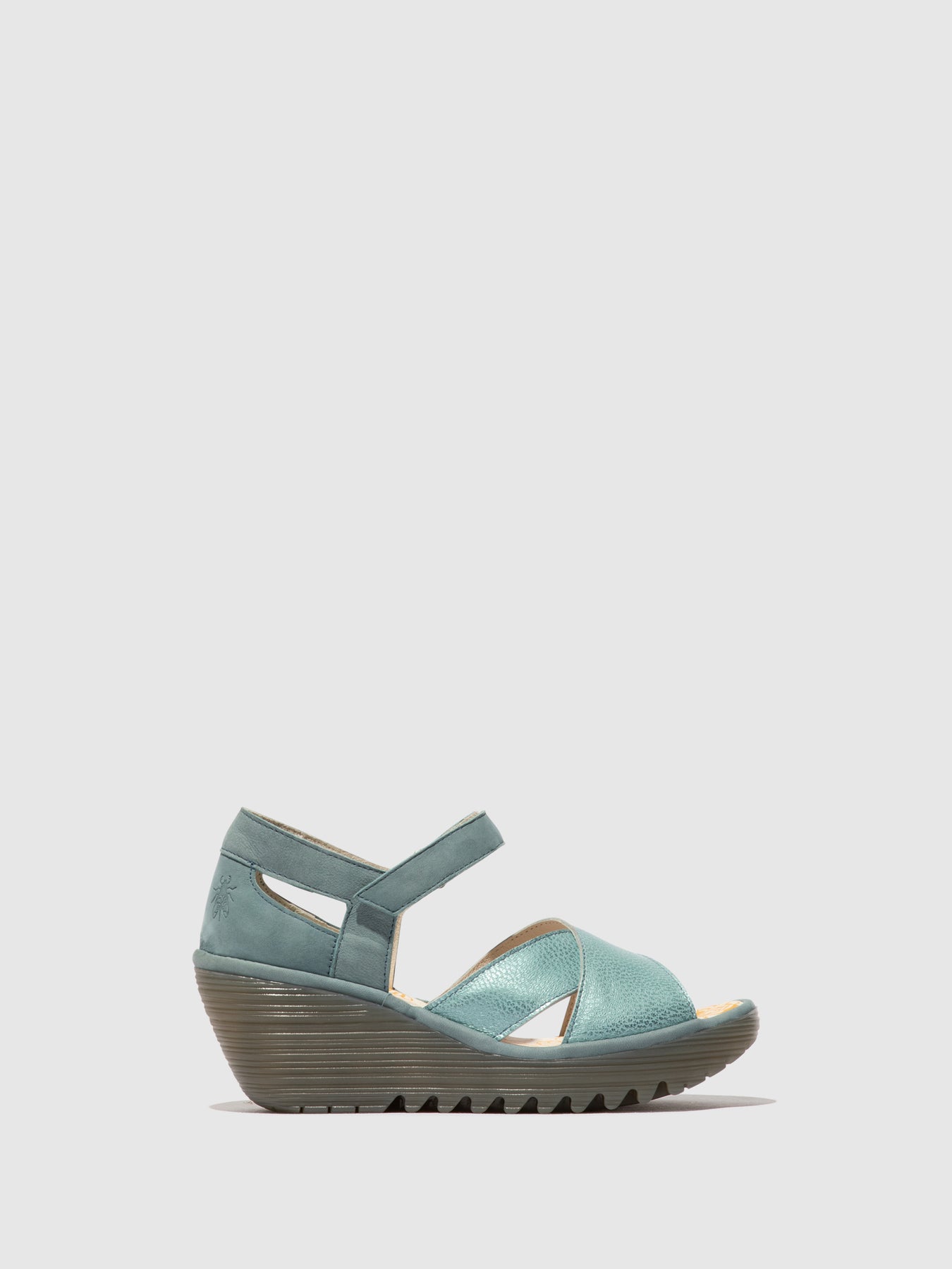 Azurre/Pale Blue Fly London Ankle Strap Sandals Women's Sandals | 802563XHP