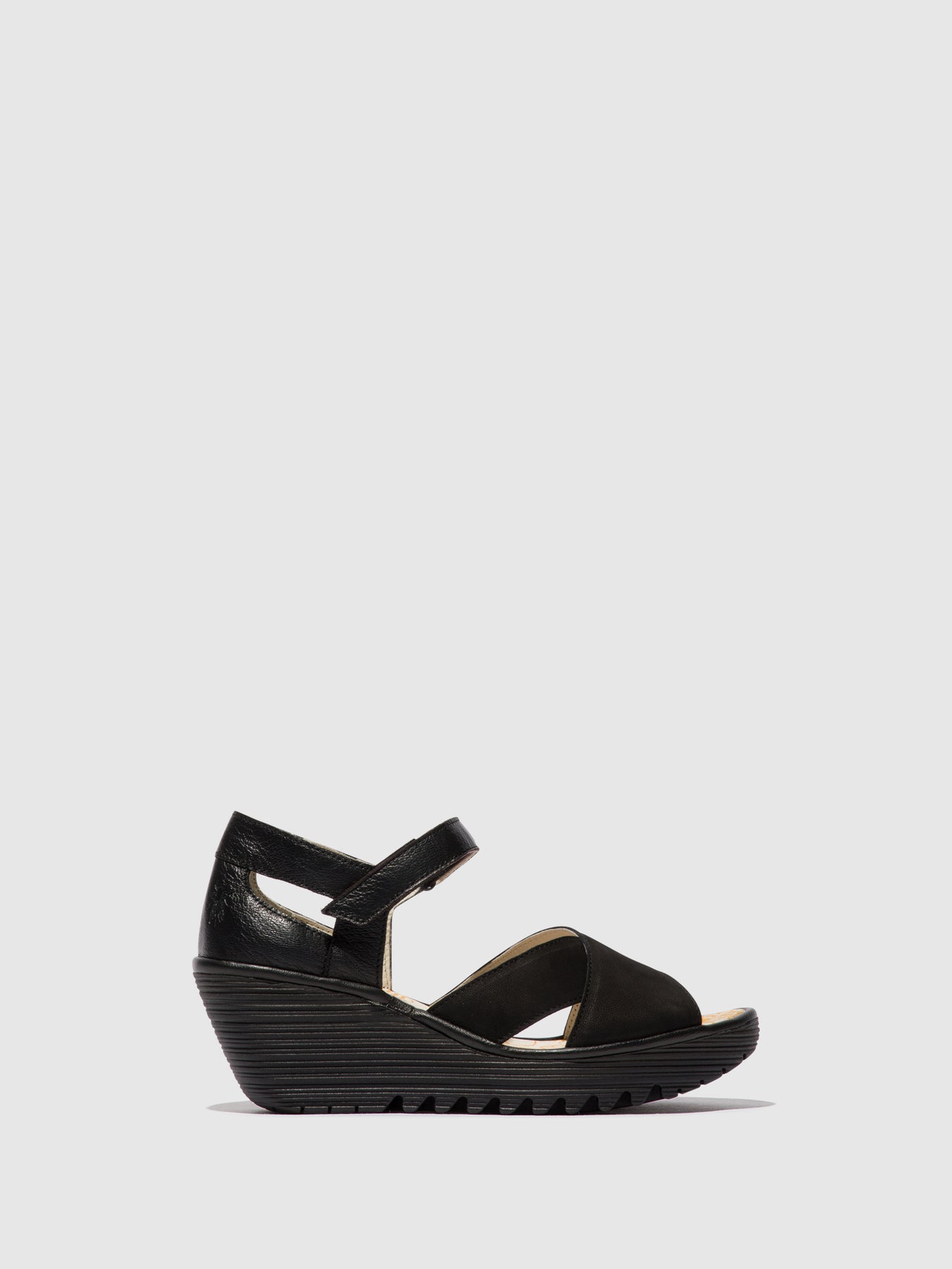 Black Fly London Ankle Strap Sandals Women's Sandals | 496315RFZ