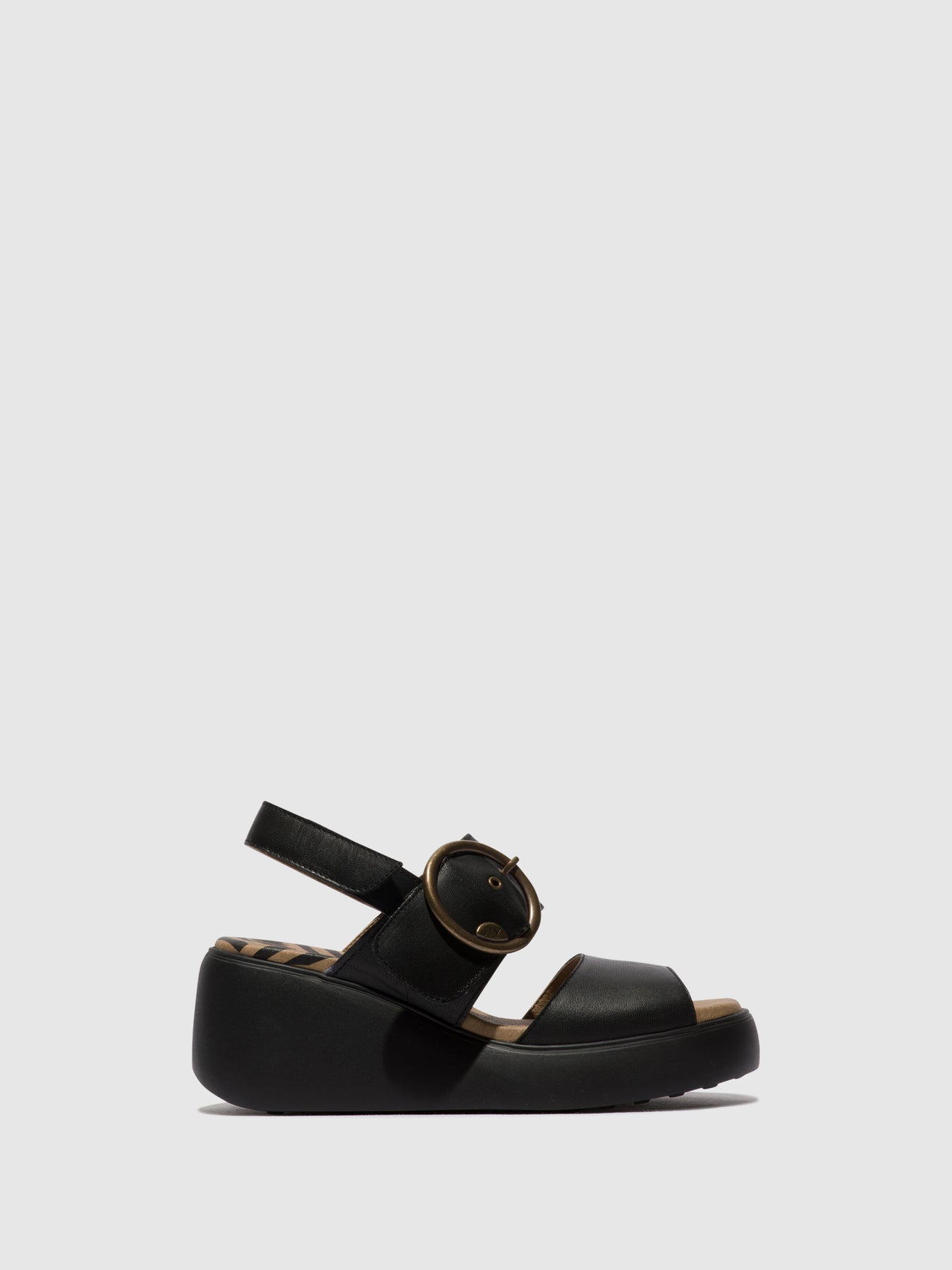 Black Fly London Sling-Back Sandals Women's Sandals | 036428OXS