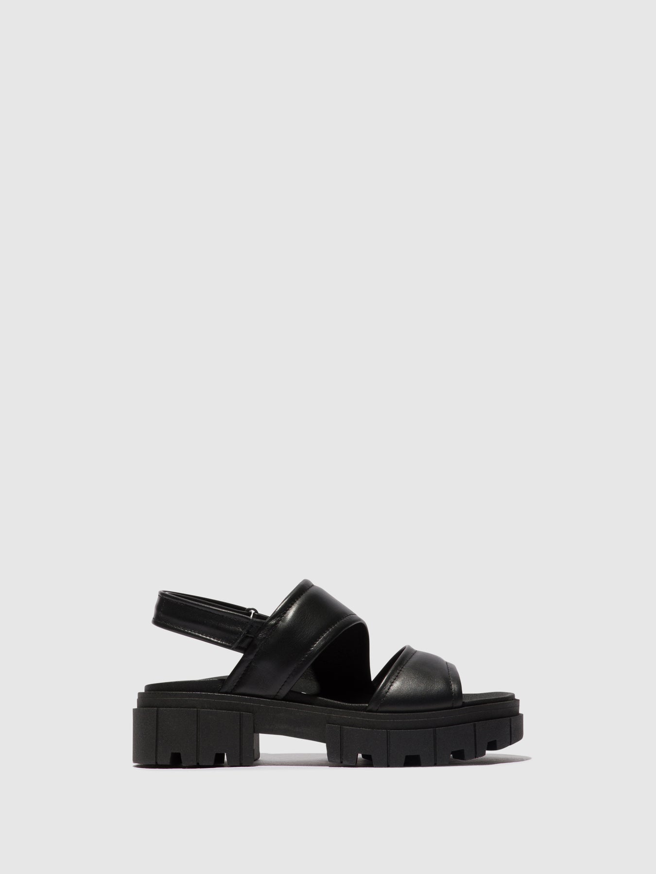 Black Fly London Sling-Back Women's Sandals | 348061KNI