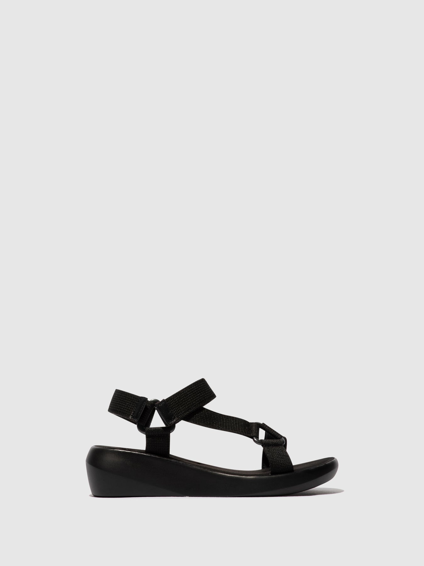 Black Fly London T-Strap Sandals Women's Sandals | 761349YVN