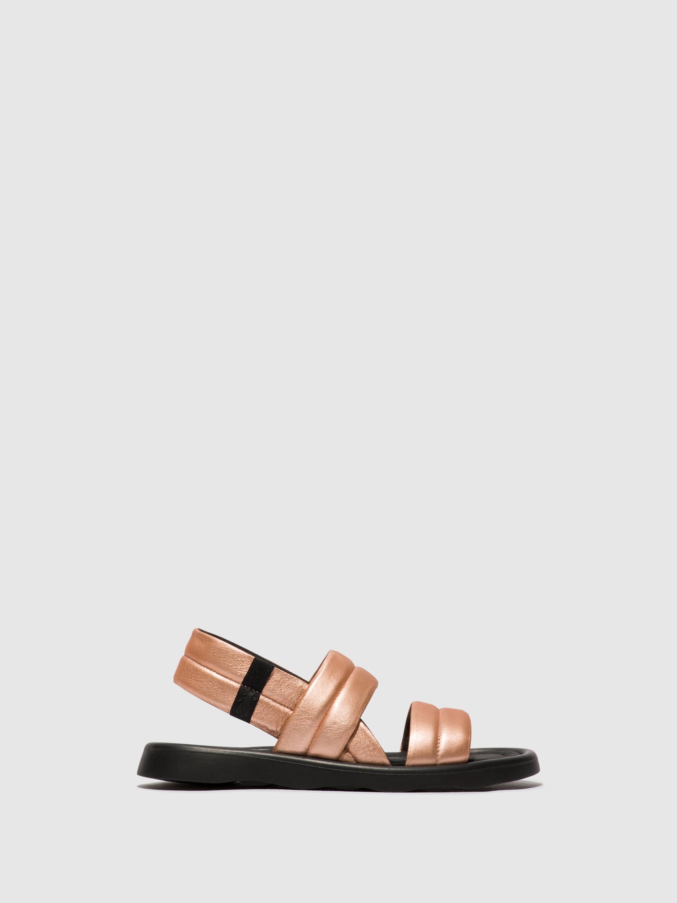 Blush Gold Fly London Sling-Back Sandals Women's Sandals | 083197FKR