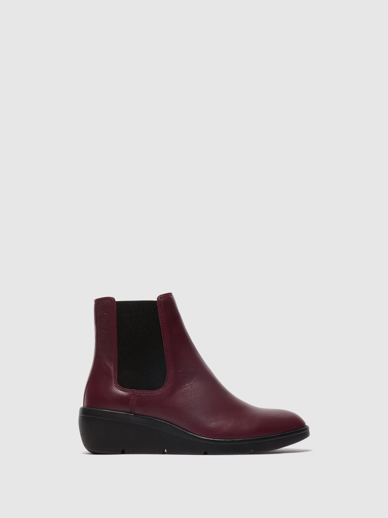 Bordeaux Fly London Chelsea Boots Women's Ankle Boots | 987536QSN