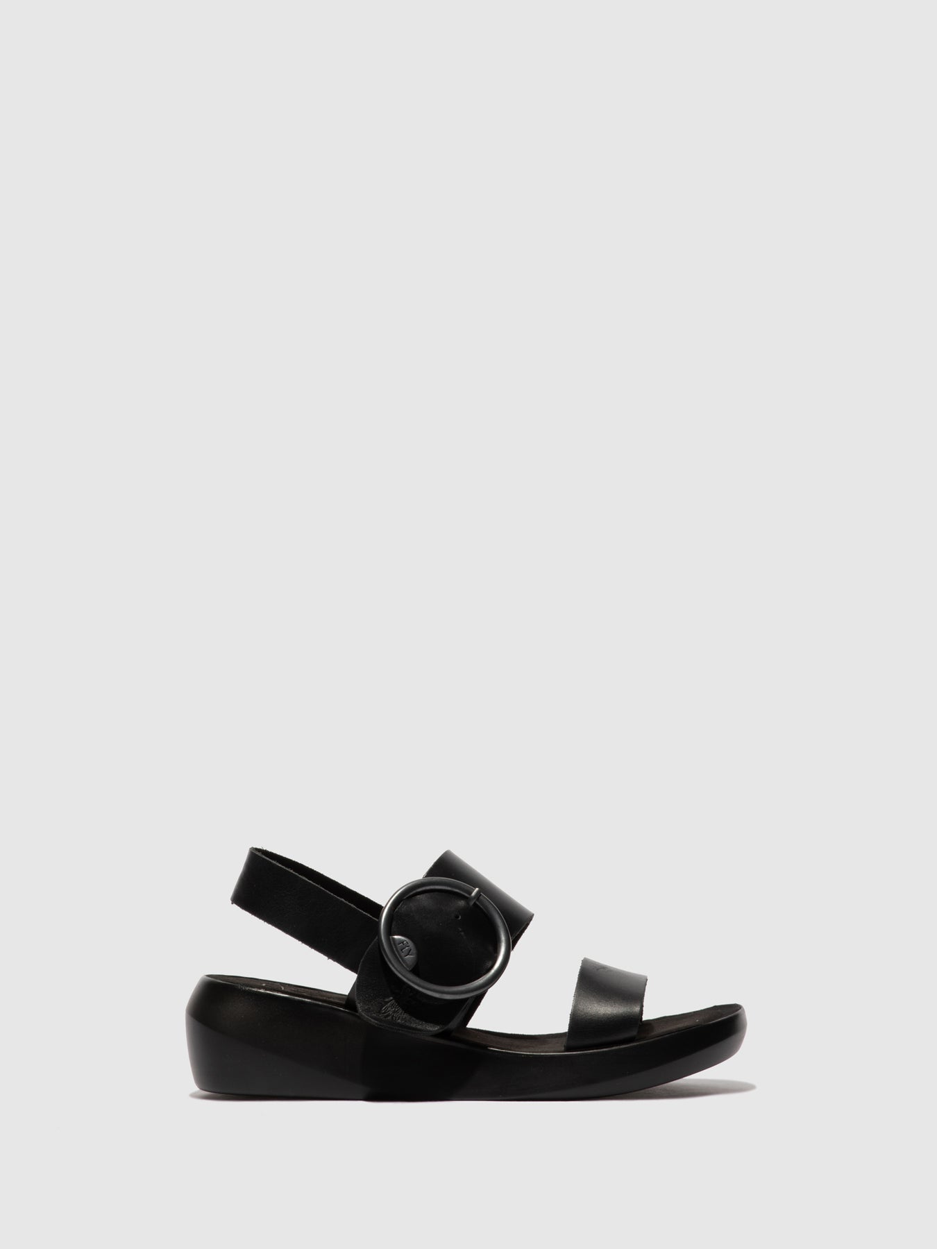 Bridle Black Fly London Buckle Sandals Women's Sandals | 802694MSO