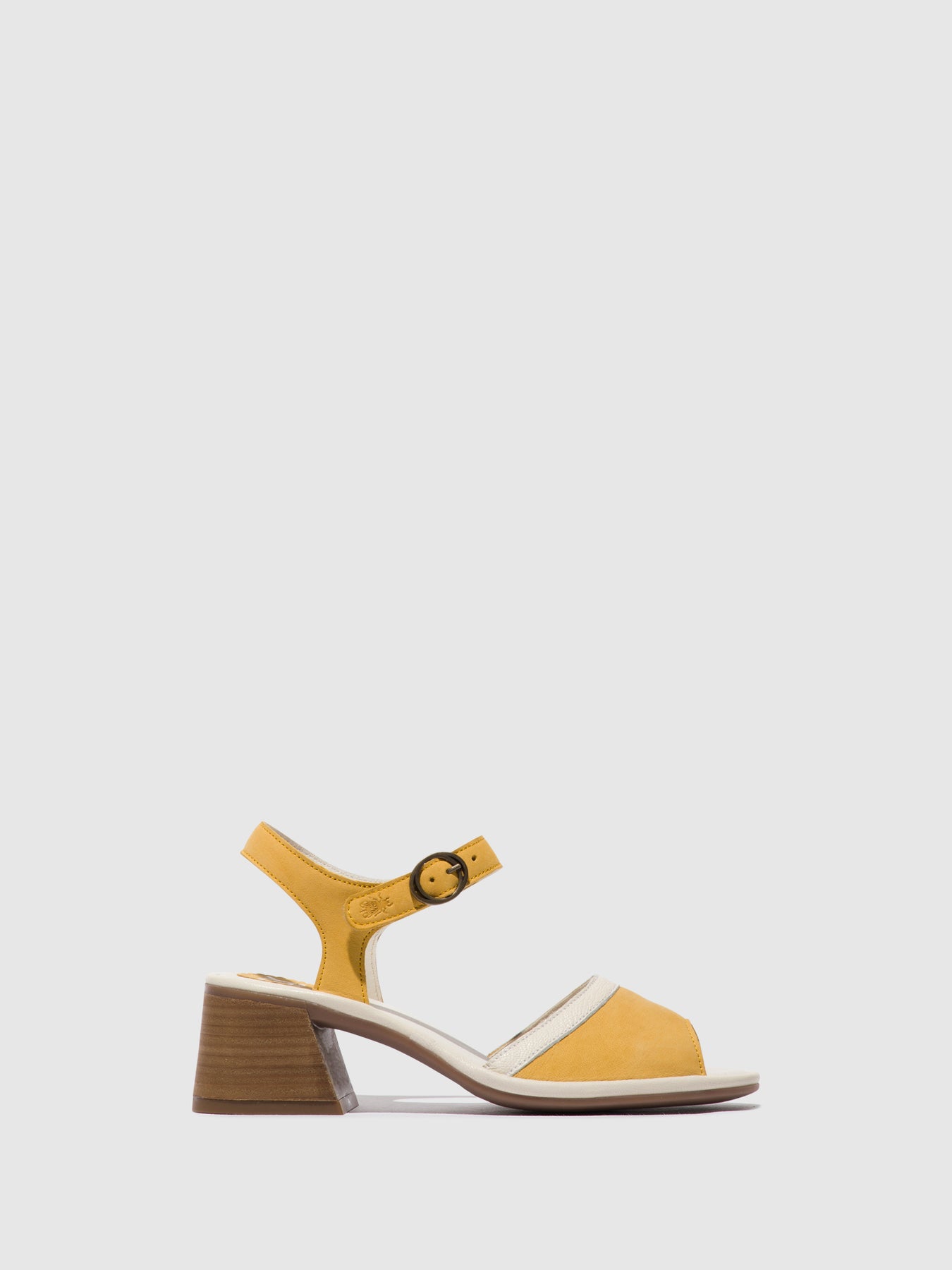 Bumblebee/Offwhite Fly London Ankle Strap Sandals Women's Sandals | 041729TPJ