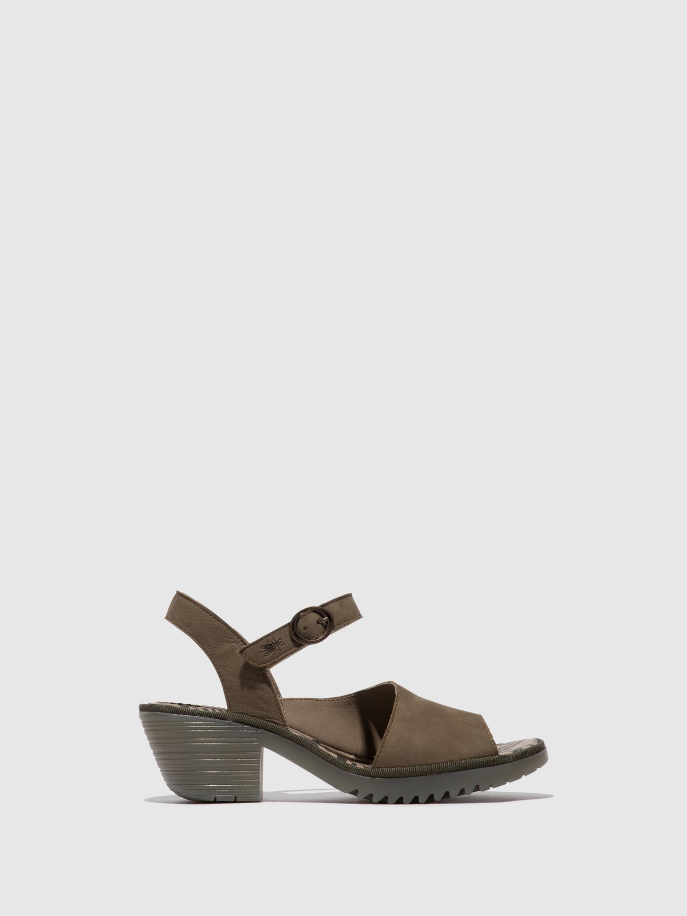 Khaki Fly London Sling-Back Sandals Women's Sandals | 278301ATG