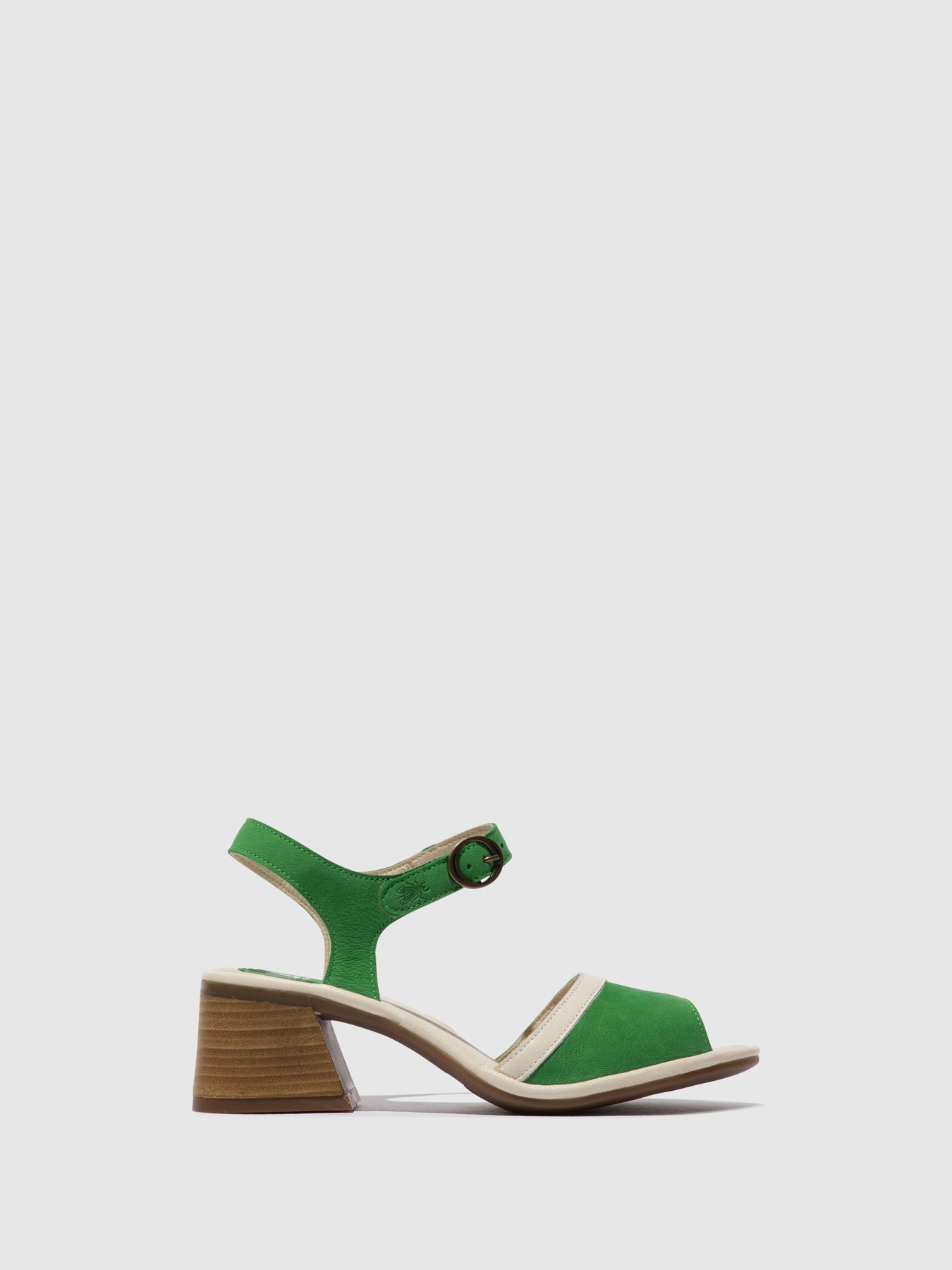 Light Green/Offwhite Fly London Ankle Strap Sandals Women's Sandals | 137084GTZ