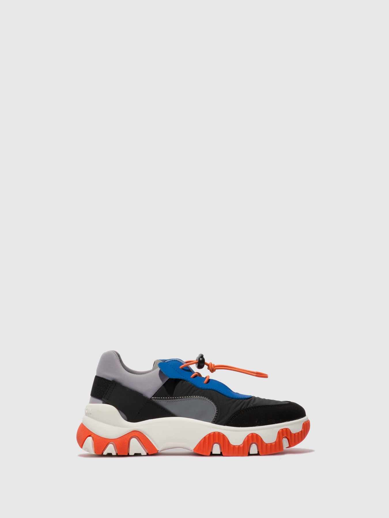 Multi Grey/Blue/Orange Fly London Elasticated Women's Sneakers | 359647ZSN