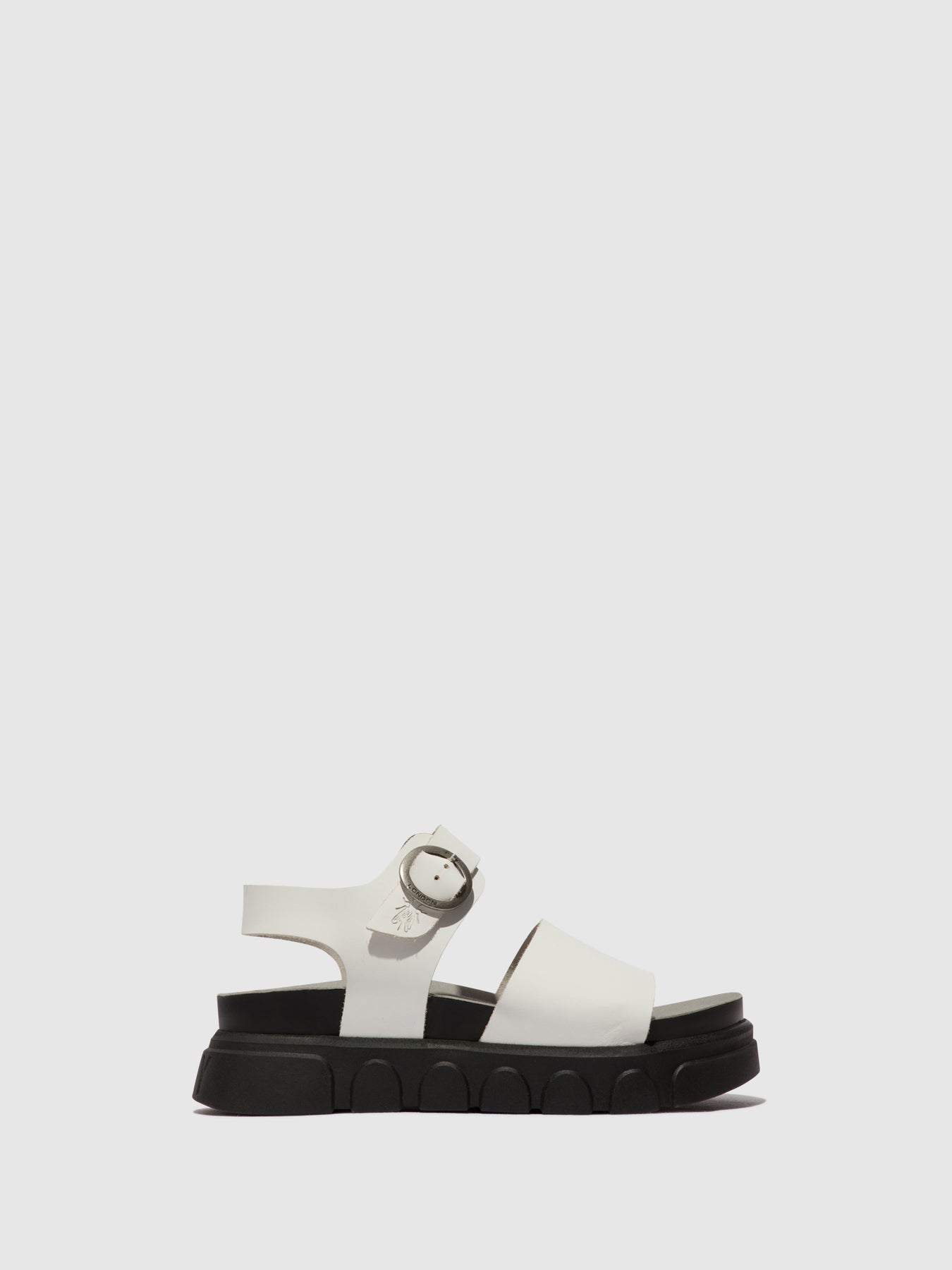 Offwhite Fly London Ankle Strap Sandals Women's Sandals | 674015XKF