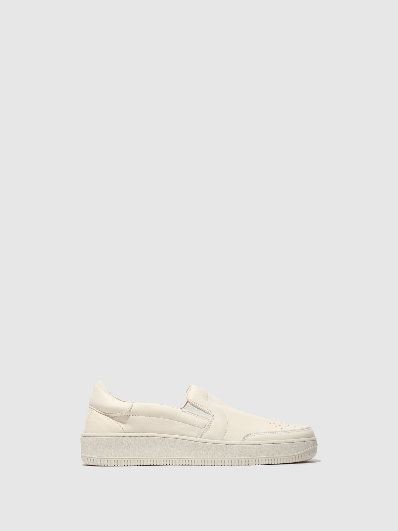 Offwhite Fly London Slip-on Men's Sneakers | 482951VXD