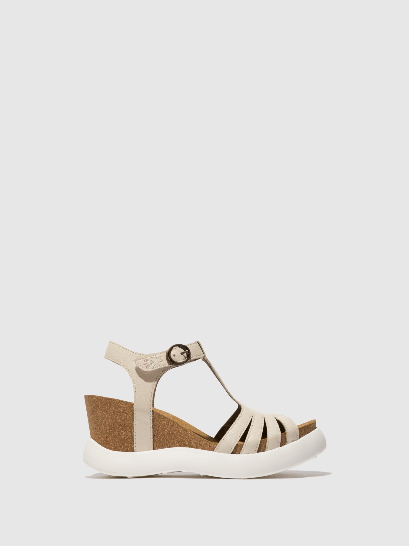 Offwhite Fly London T-Strap Sandals Women's Sandals | 162784YFG