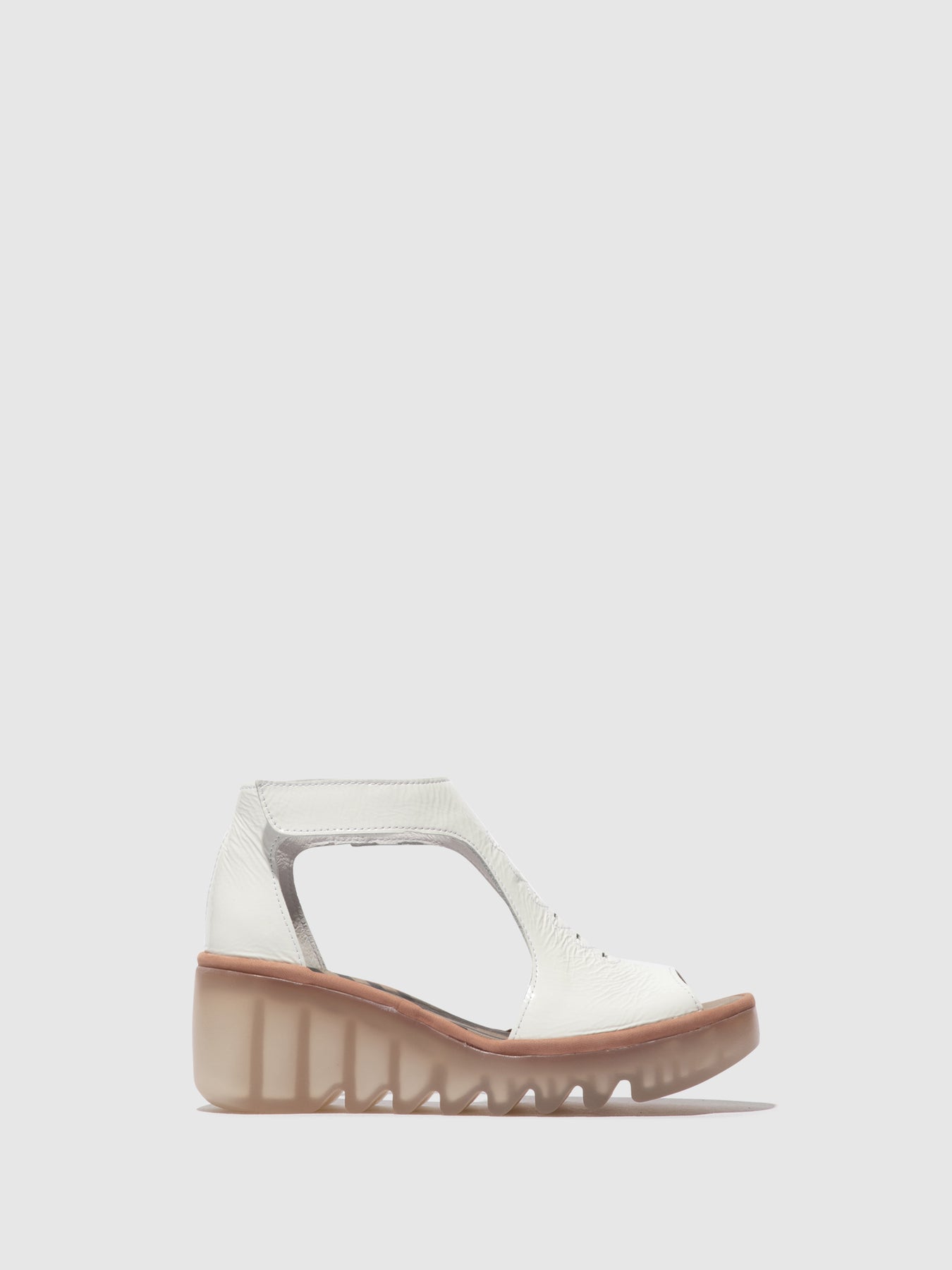 Offwhite/Pink Fly London T-Strap Sandals Women's Sandals | 152064AUD