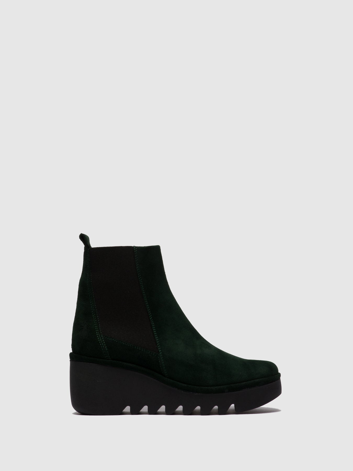 Oilsuede Green Forest Fly London Chelsea Boots Women's Ankle Boots | 098645KIQ