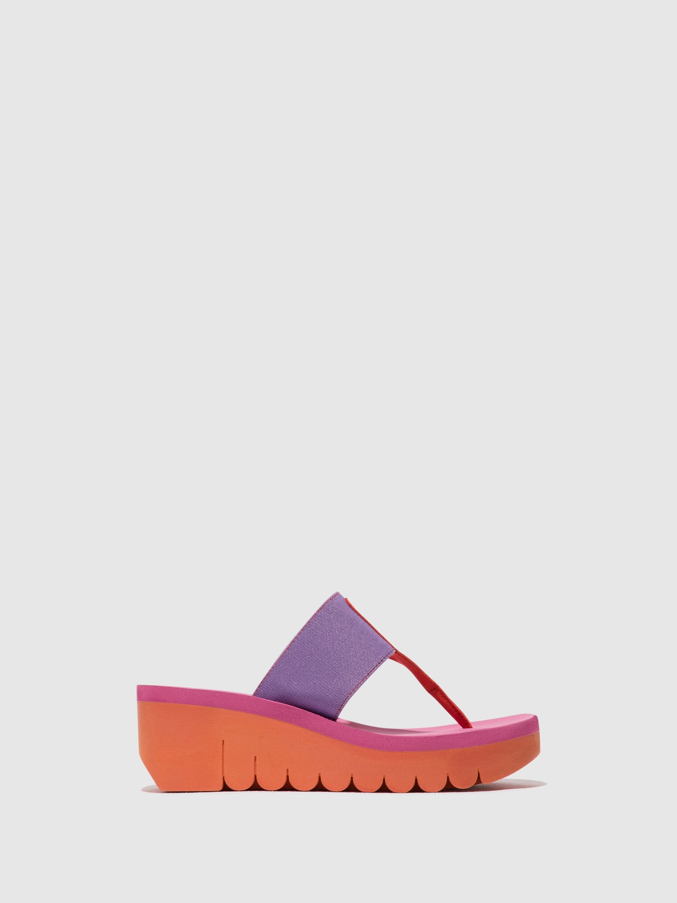 Orange/Violet (Rose) Fly London Slip-on Women's Mules | 635408HPT