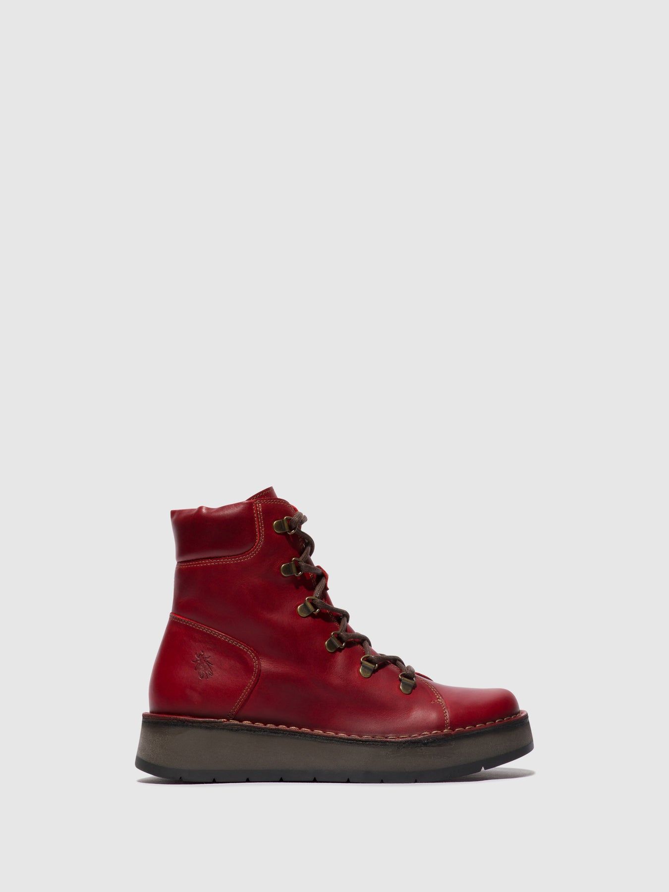 Red Fly London Lace-up Boots Women's Ankle Boots | 120397JTB