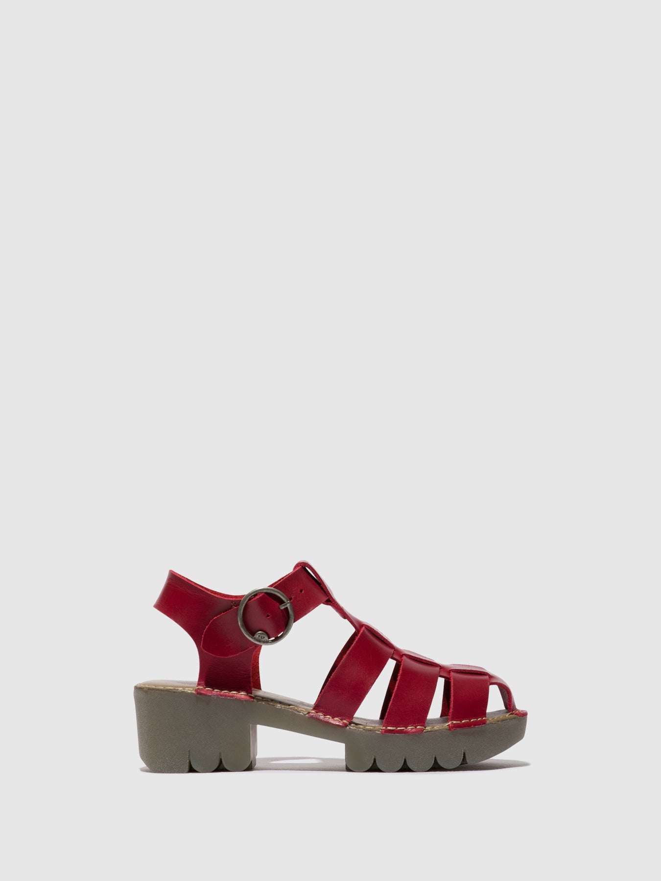 Red Fly London T-Strap Sandals Women's Sandals | 069485SDM