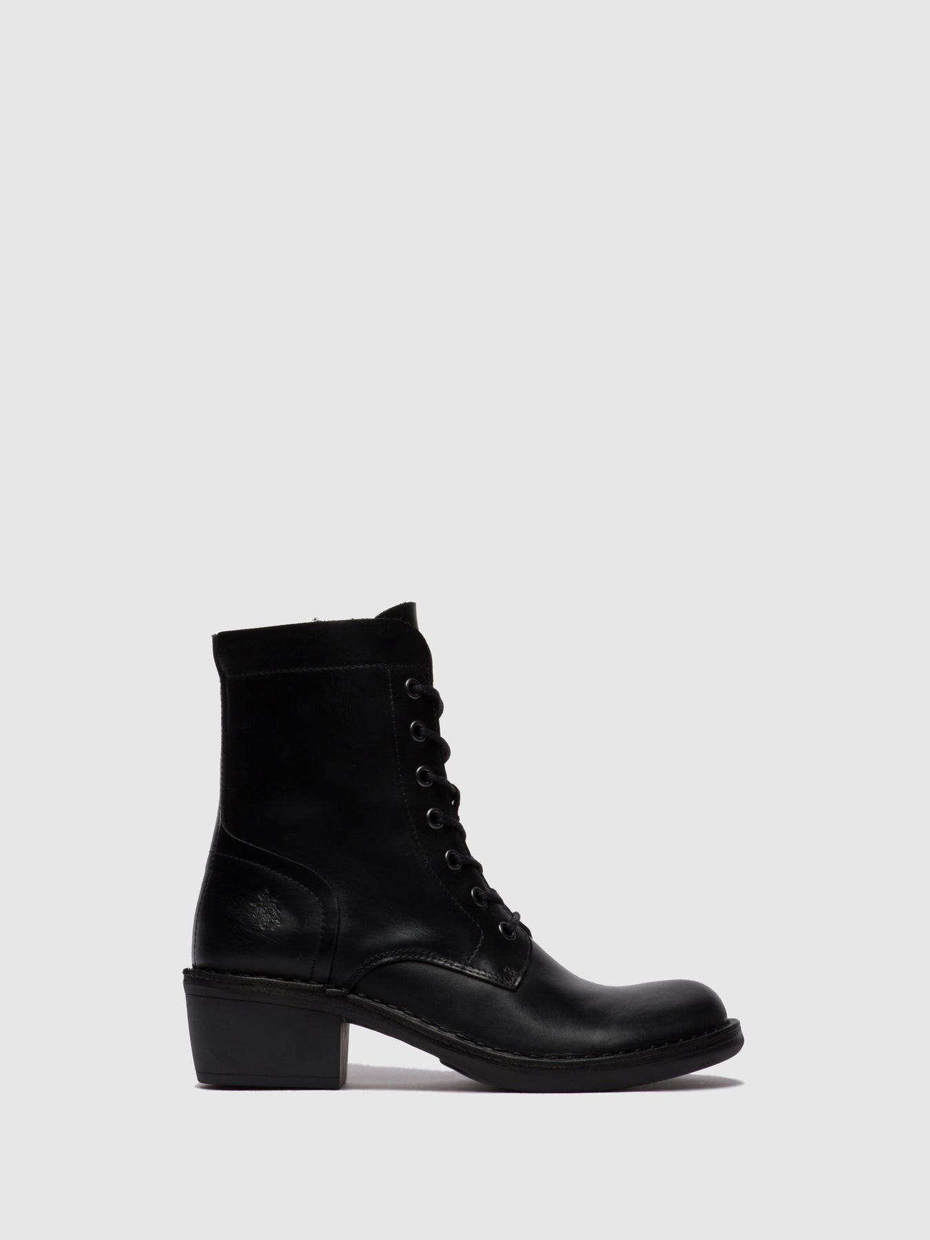 Rug Black Fly London Lace-up Boots Women's Ankle Boots | 780293MEG