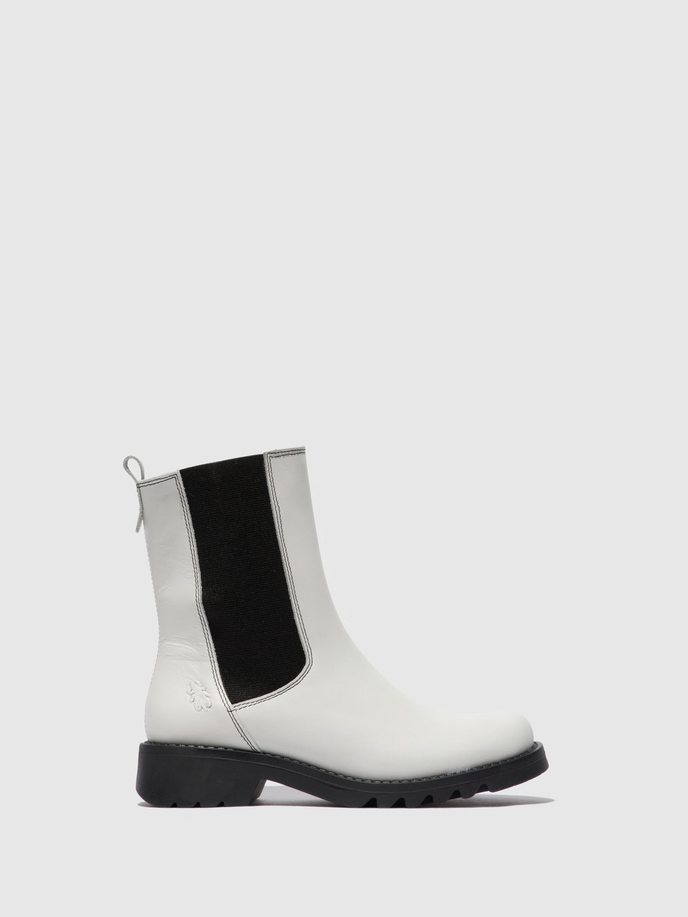 Rug Offwhite (Black) Fly London Chelsea Boots Women's Ankle Boots | 934186GZX