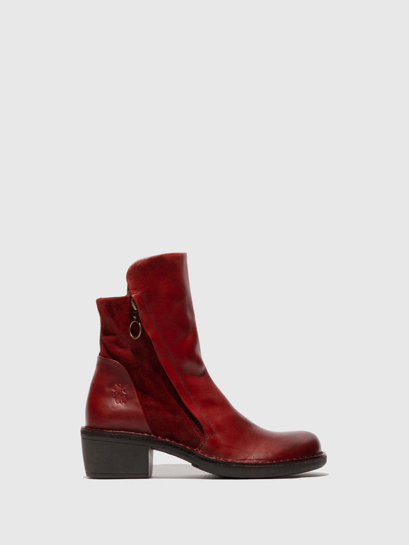 Rug/Oilsuede Red Fly London Zip Up Boots Women's Ankle Boots | 930152BTE