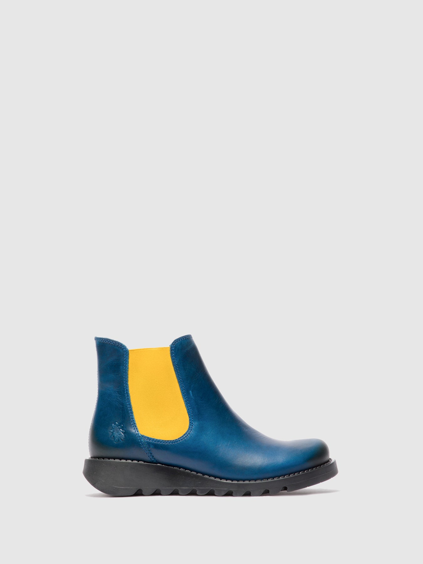 Rug Royal Blue (Mustard Elastic) Fly London Chelsea Boots Women's Ankle Boots | 089372TJK