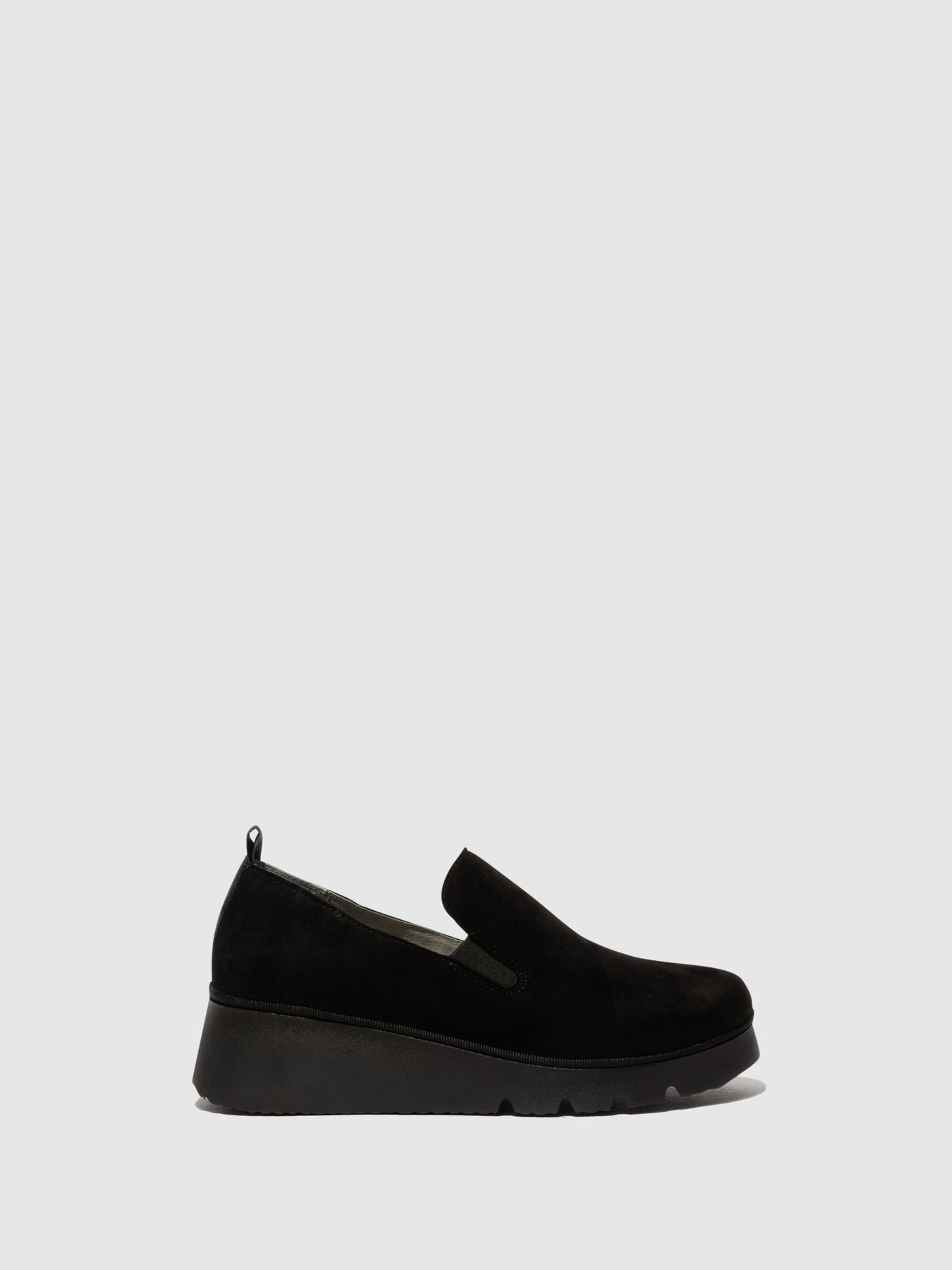 Suede Black Fly London Slip-on Shoes Women's Slip on | 592078JFK