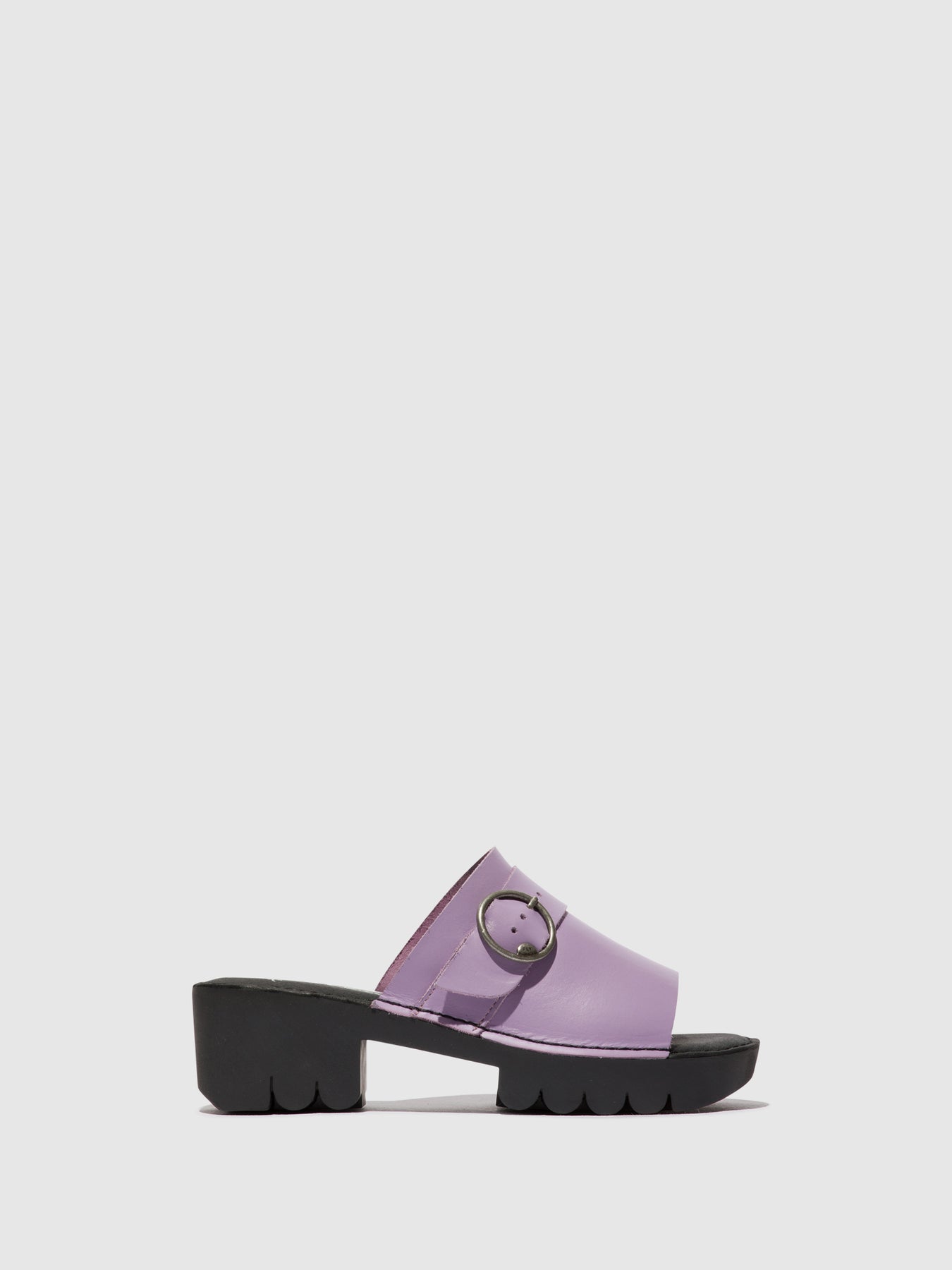 Violet Fly London Buckle Women's Mules | 254837ZQK