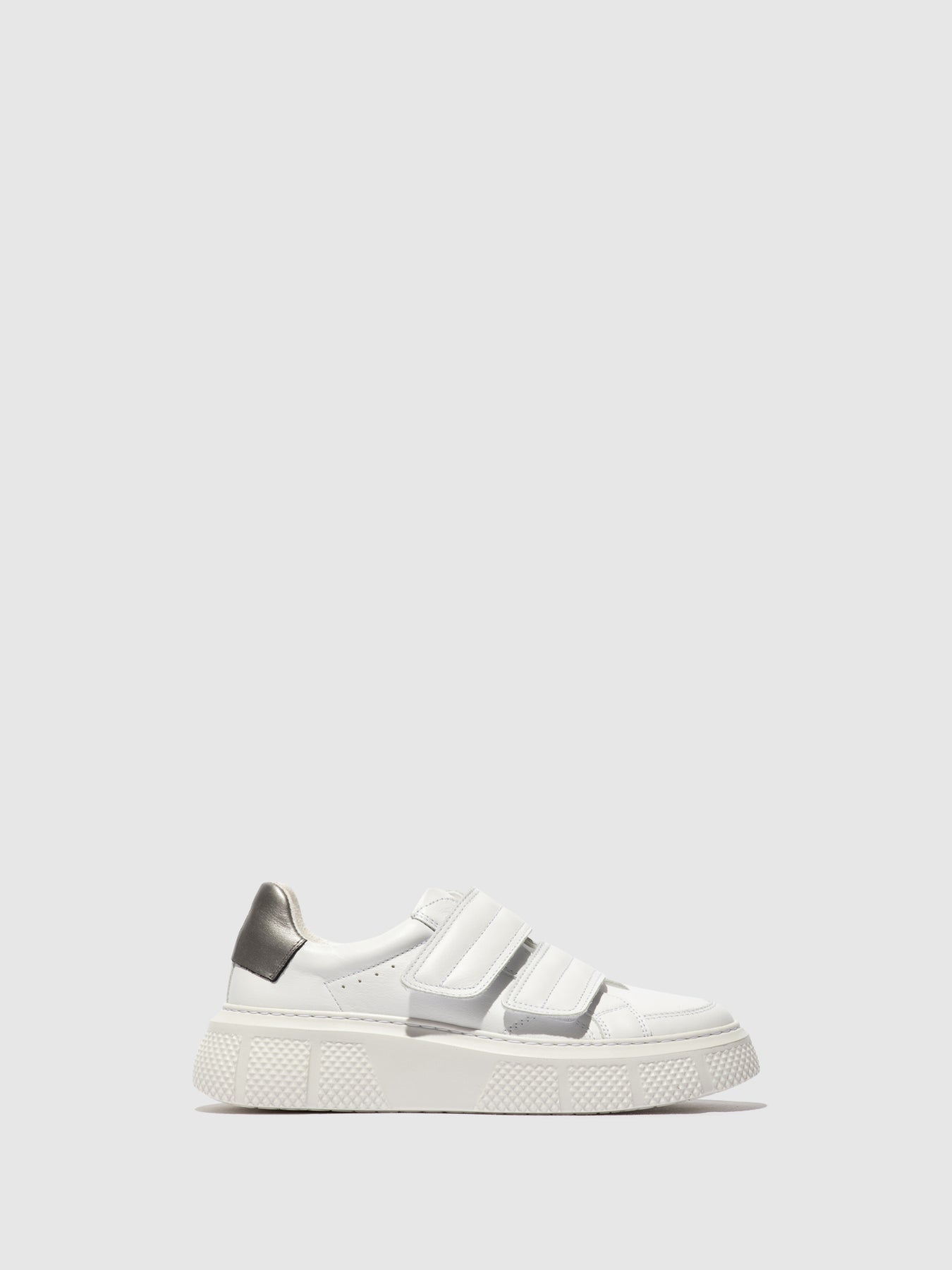 White Fly London Velcro Women's Sneakers | 529817GFU