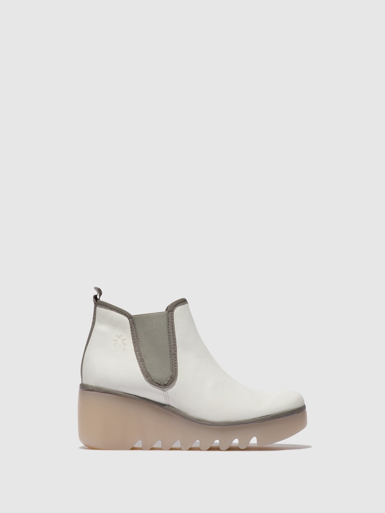 White (Milky Sole) Fly London Chelsea Boots Women's Ankle Boots | 109376ZDW