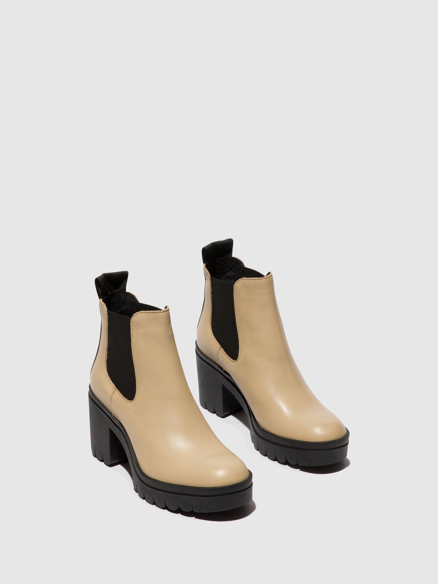 Beige Fly London Chelsea Boots Women's Ankle Boots | 129067URQ