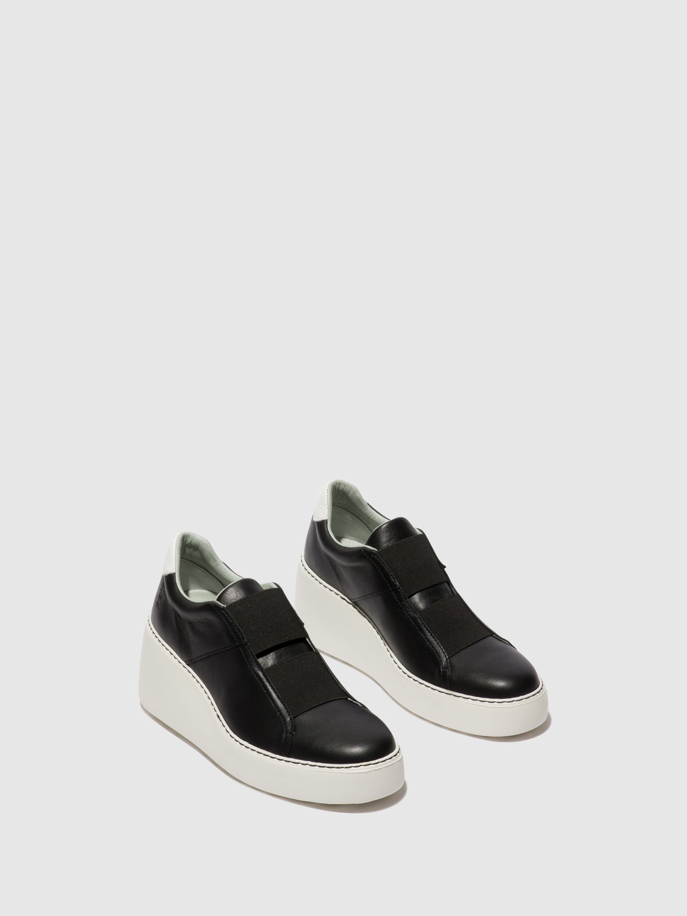 Black Fly London Elasticated Men's Sneakers | 017234QJG