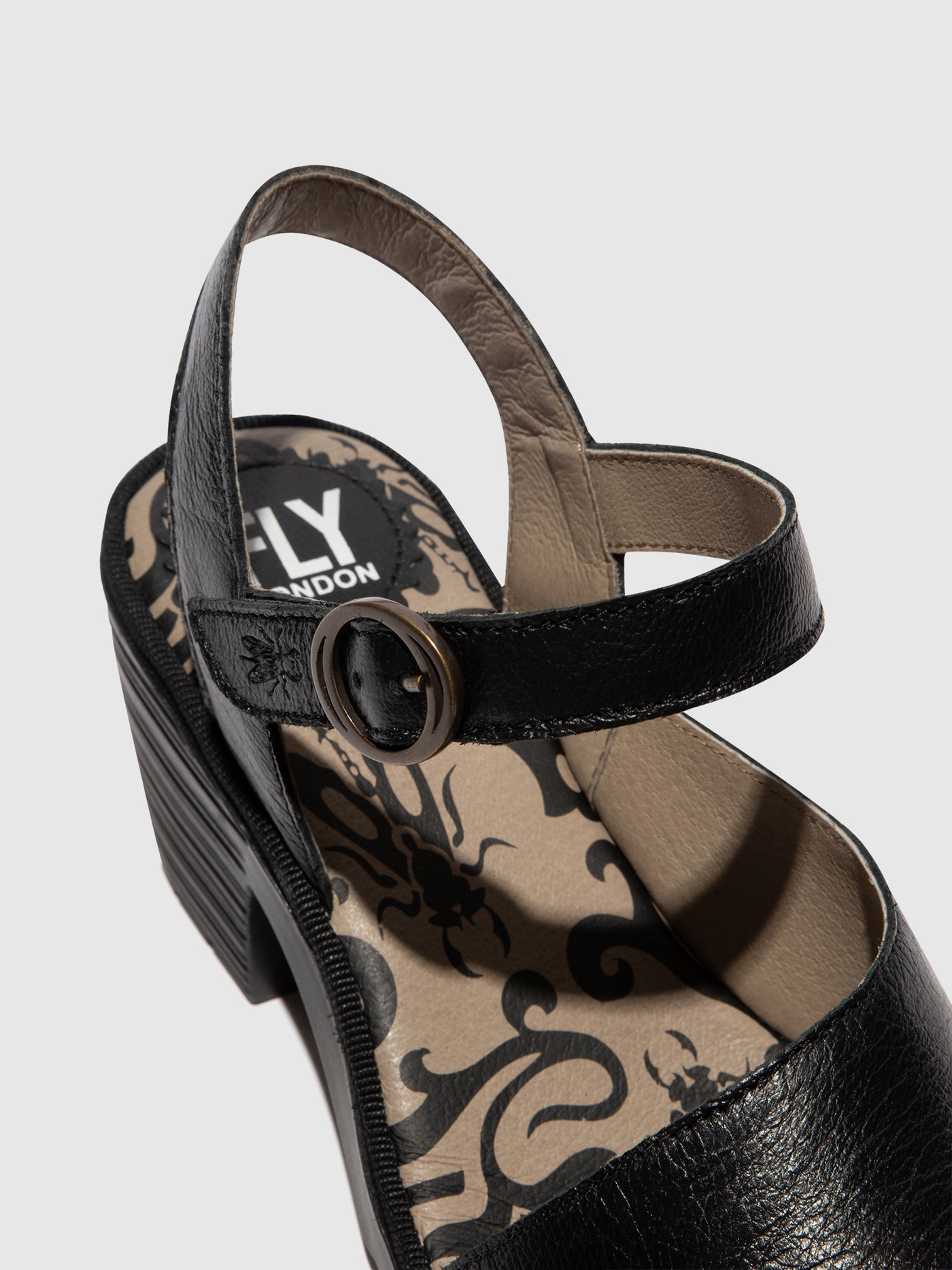 Black Fly London Sling-Back Sandals Women's Sandals | 691854YSB