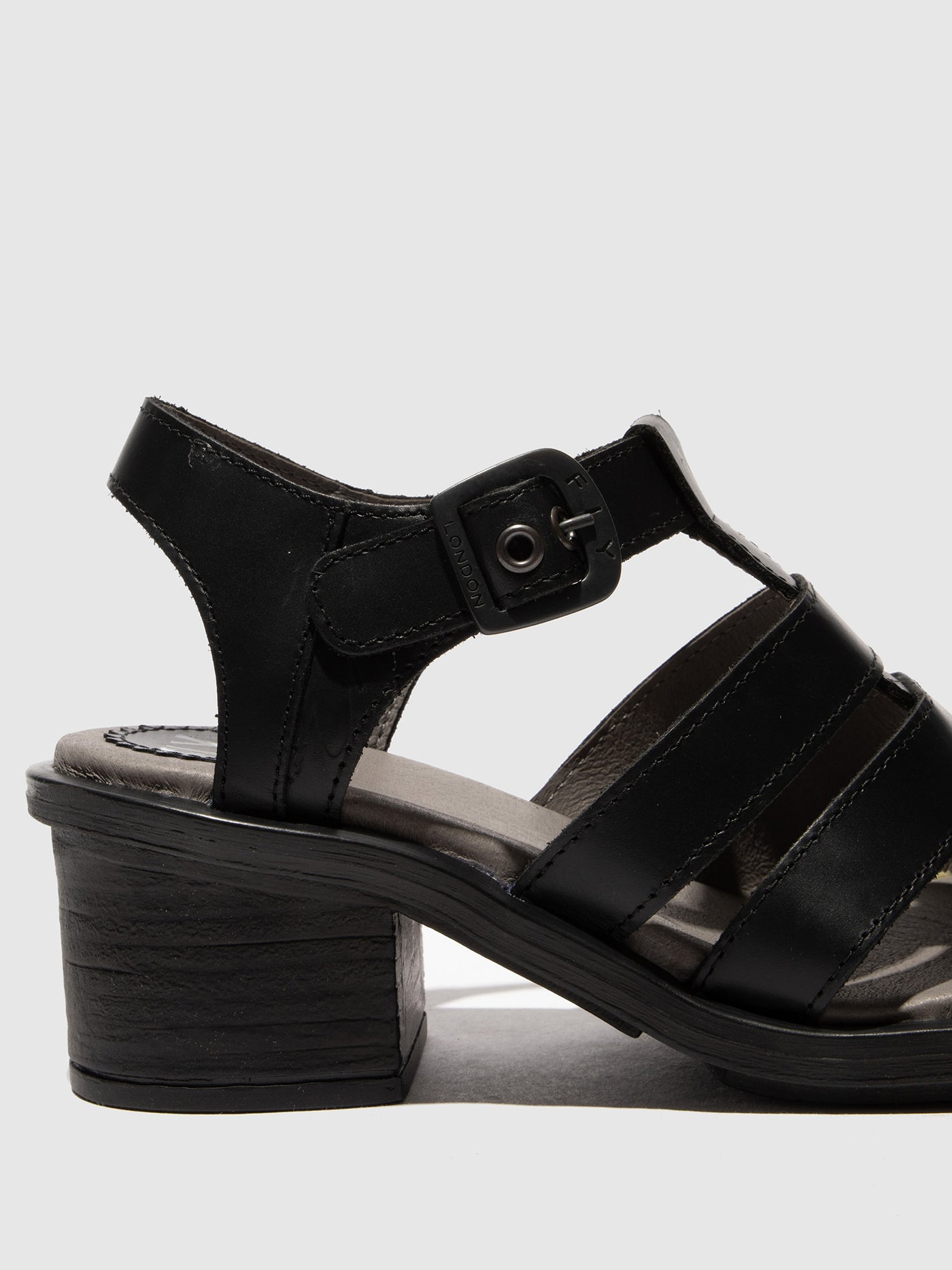 Black Fly London T-Strap Sandals Women's Sandals | 160734OWE