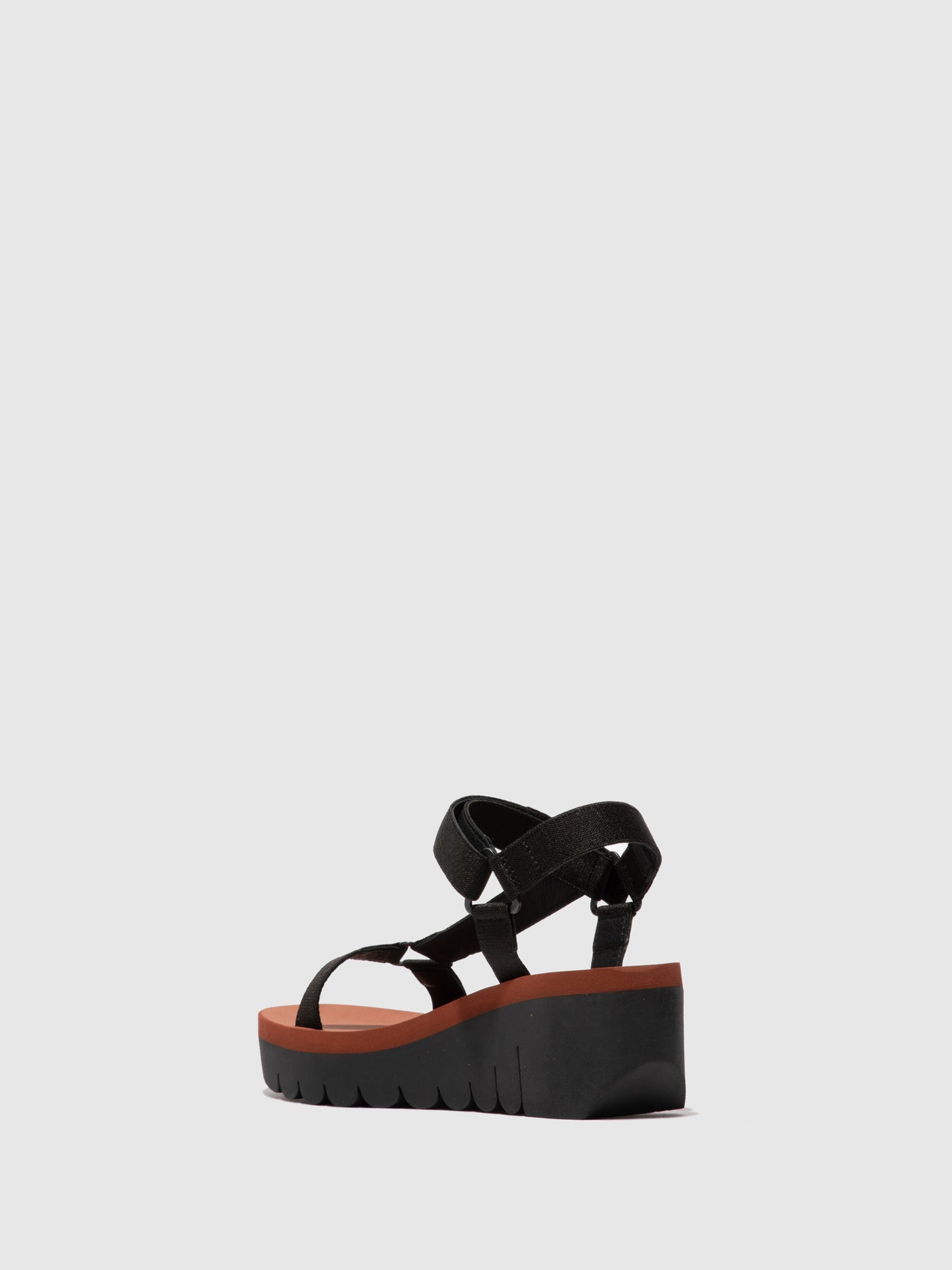 Black Fly London Velcro CUPIDO Women's Sandals | 905621QVT