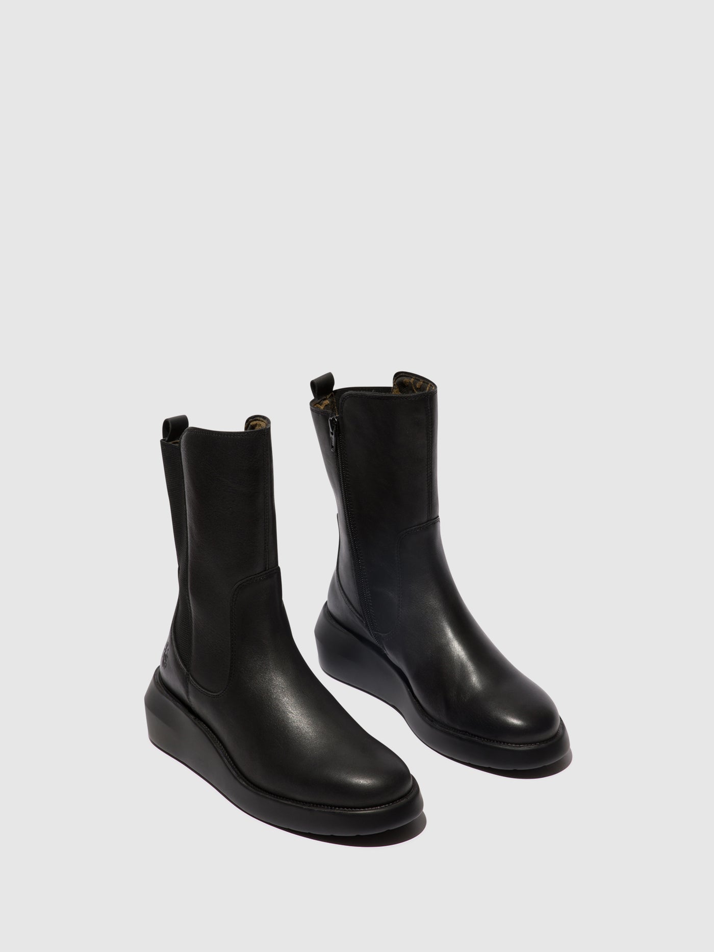 Black Fly London Zip Up Boots Women's Ankle Boots | 876325UKF