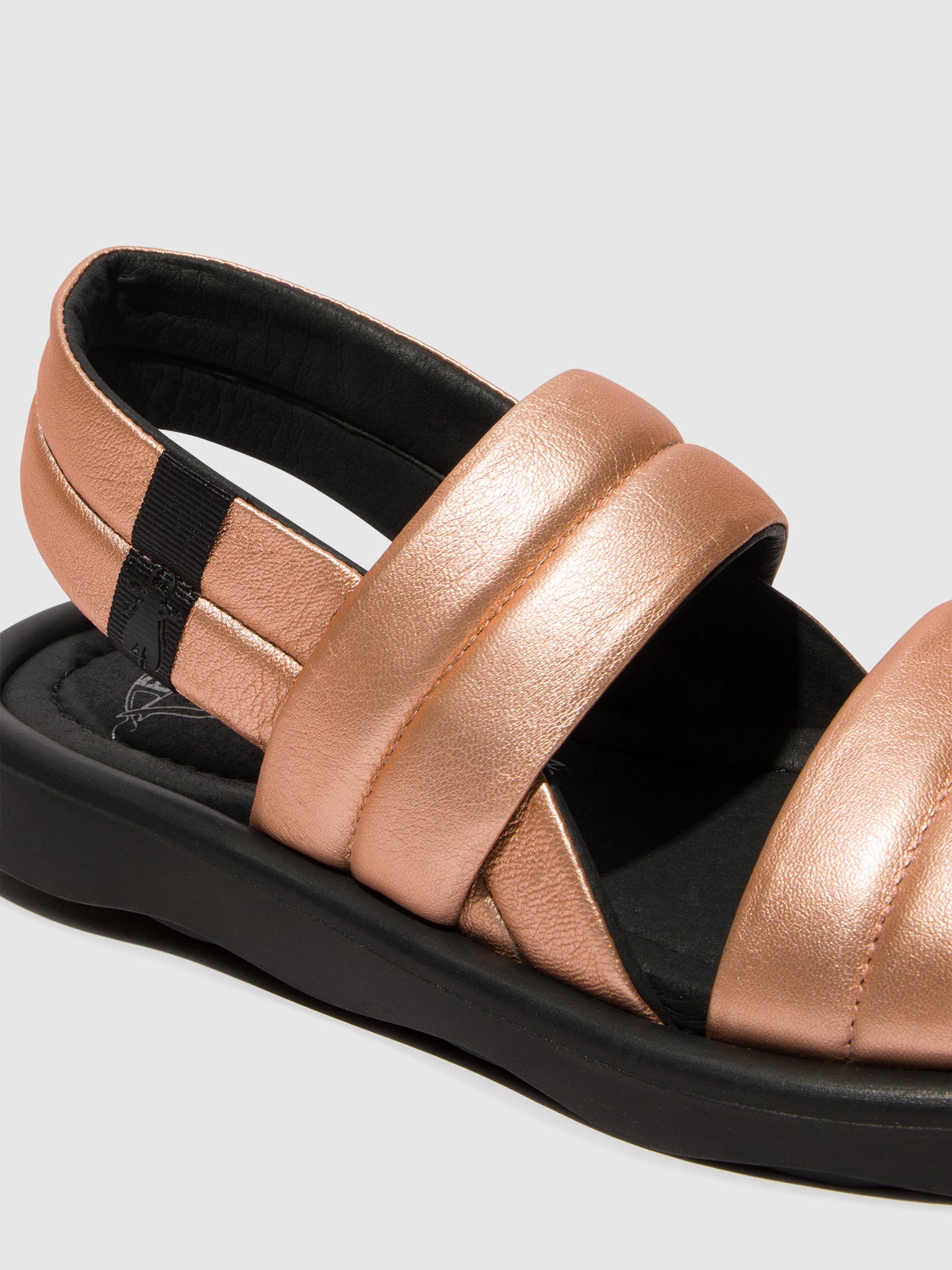 Blush Gold Fly London Sling-Back Sandals Women's Sandals | 083197FKR