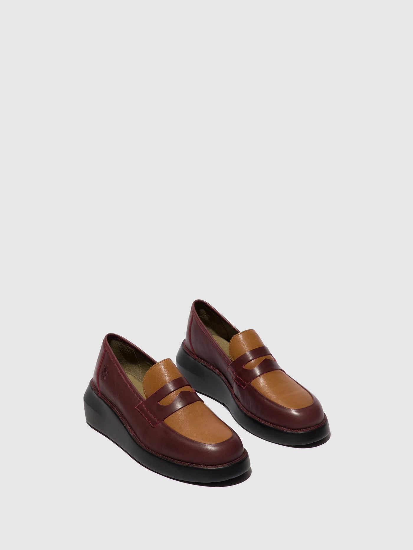 Bordeaux/Cuoio Fly London Loafers Shoes Women's Loafers | 768195QRJ