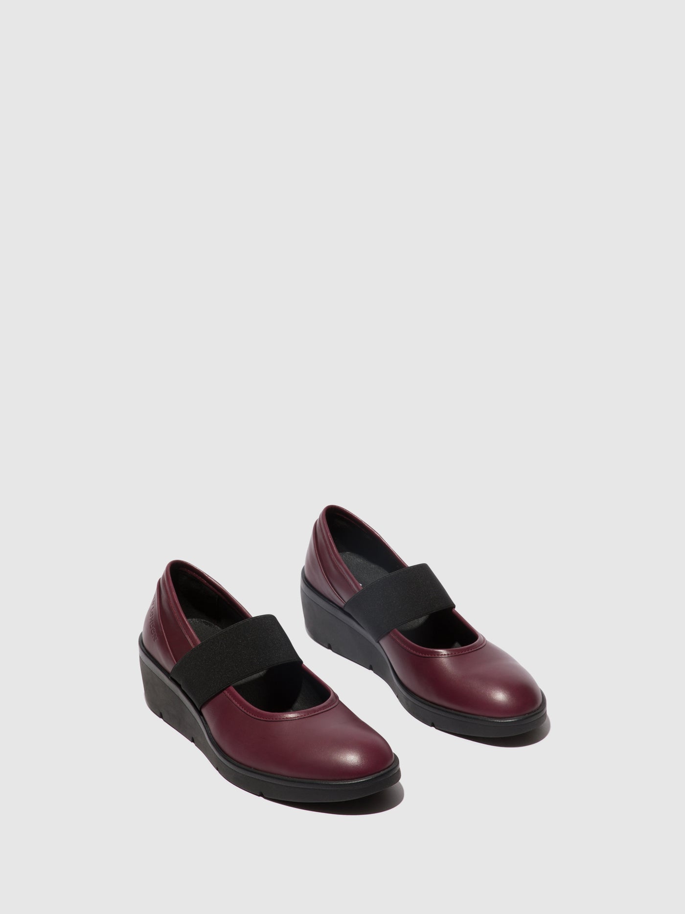 Bordeaux Fly London Elasticated Shoes Women's Shoes | 643079IBV