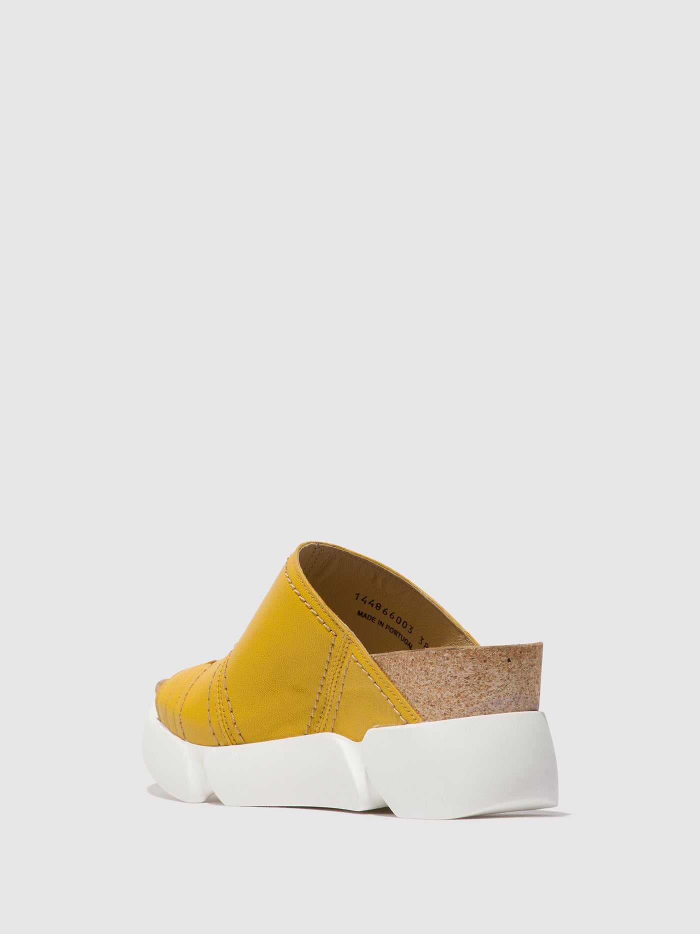 Bright Yellow Fly London Open Toe Women's Mules | 075483EQO