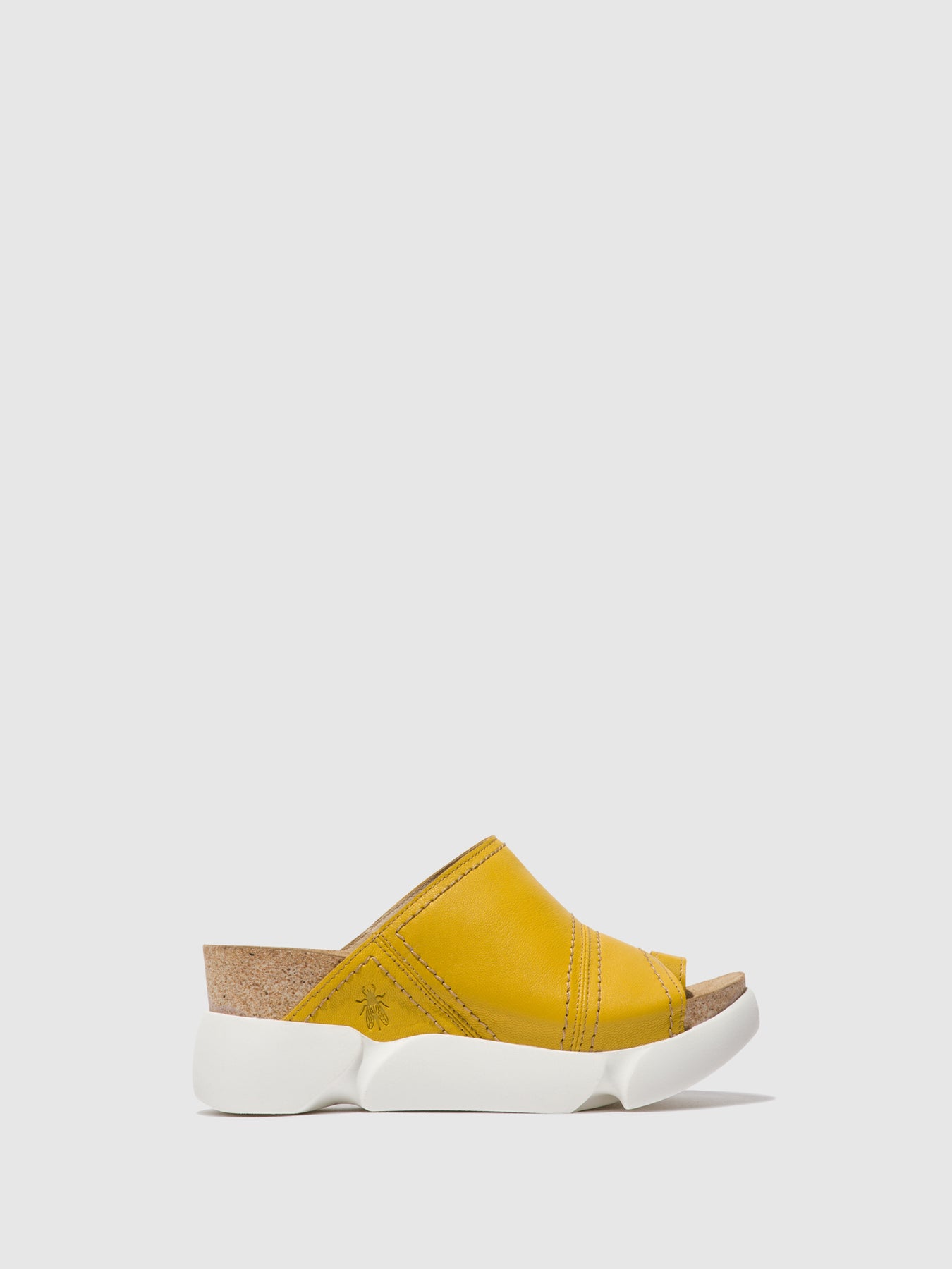 Bright Yellow Fly London Open Toe Women\'s Mules | 075483EQO