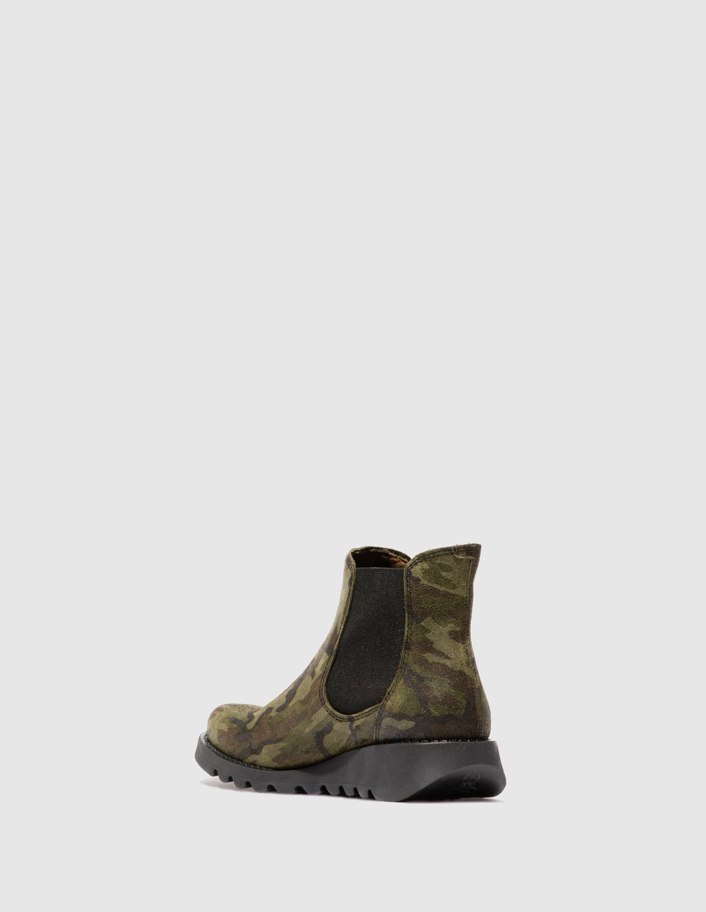 Camouflage Military Green Fly London Chelsea Boots Women's Ankle Boots | 059843QBH