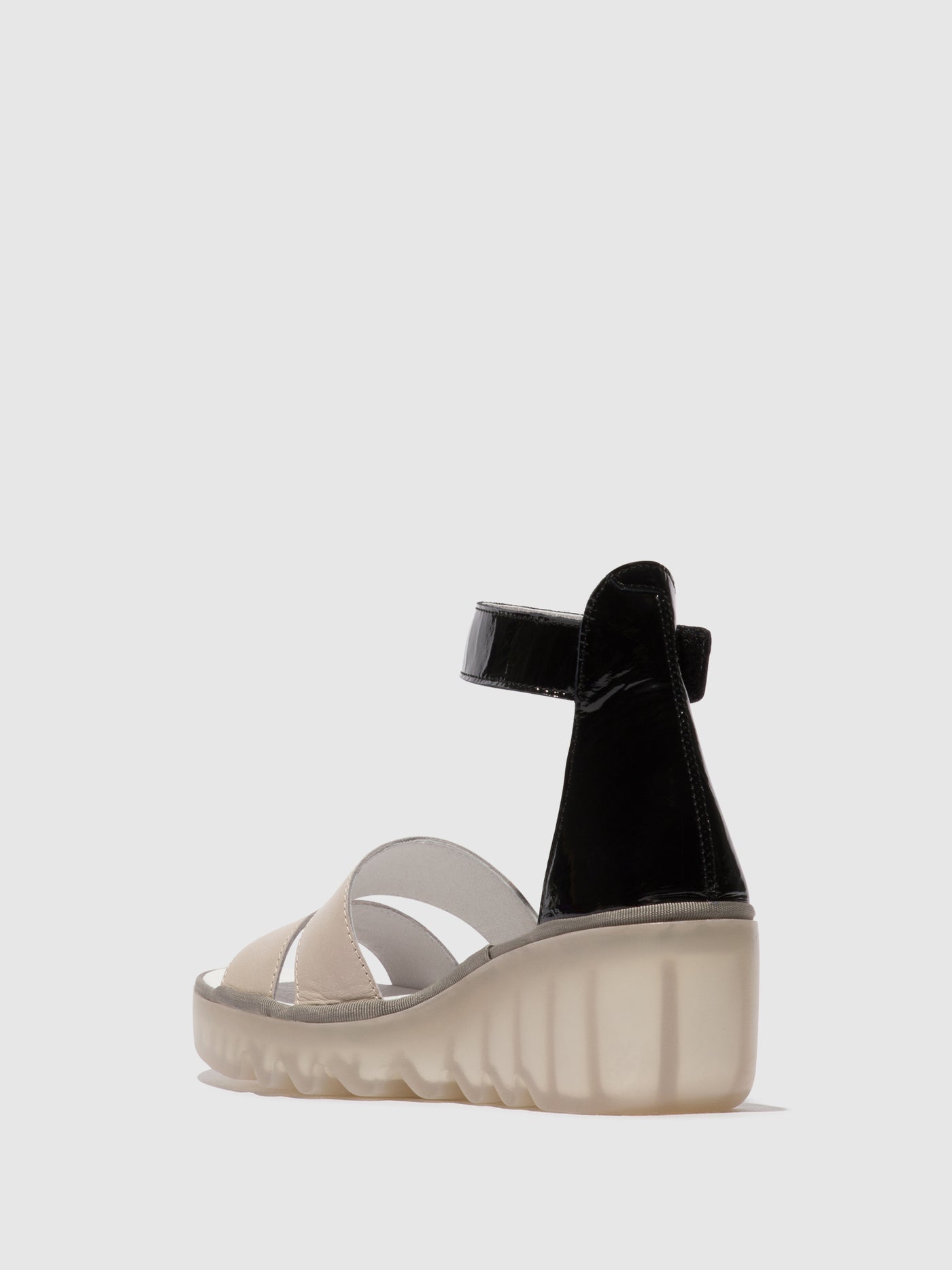 Cloud/Black Fly London Strappy Sandals Women's Sandals | 584231EQC