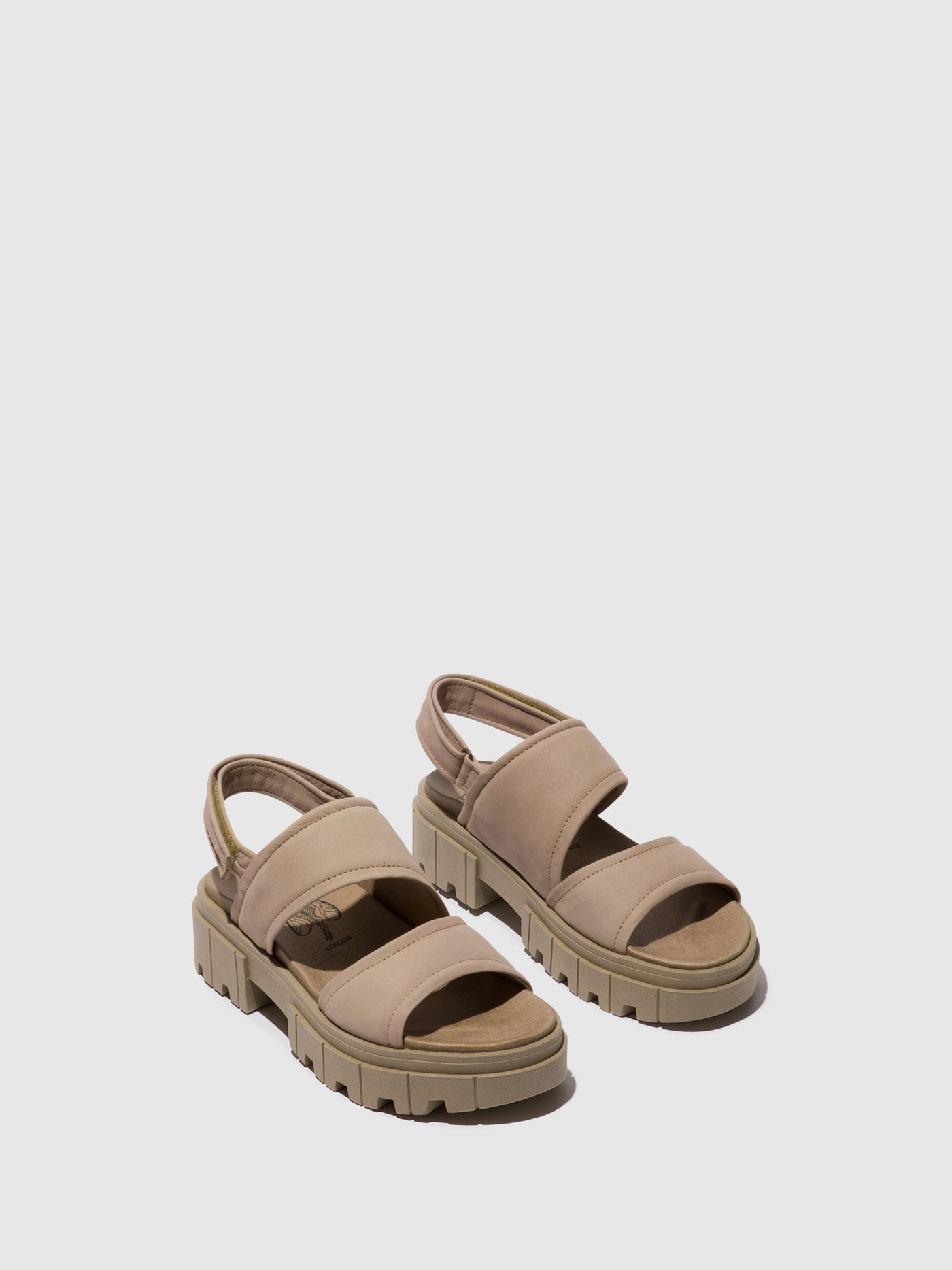 Concrete Fly London Sling-Back Women's Sandals | 638752DKY