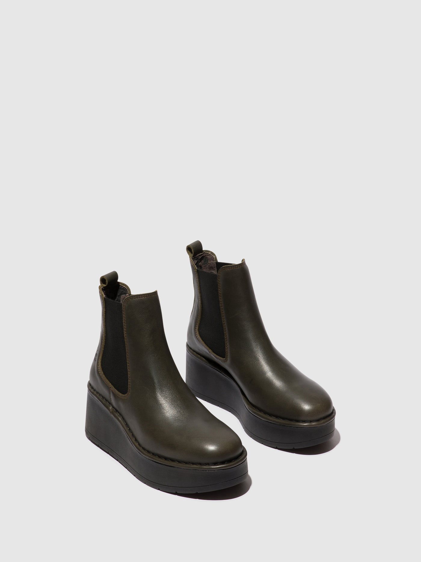 Dark Green Fly London Chelsea Boots Women's Ankle Boots | 246715BTH