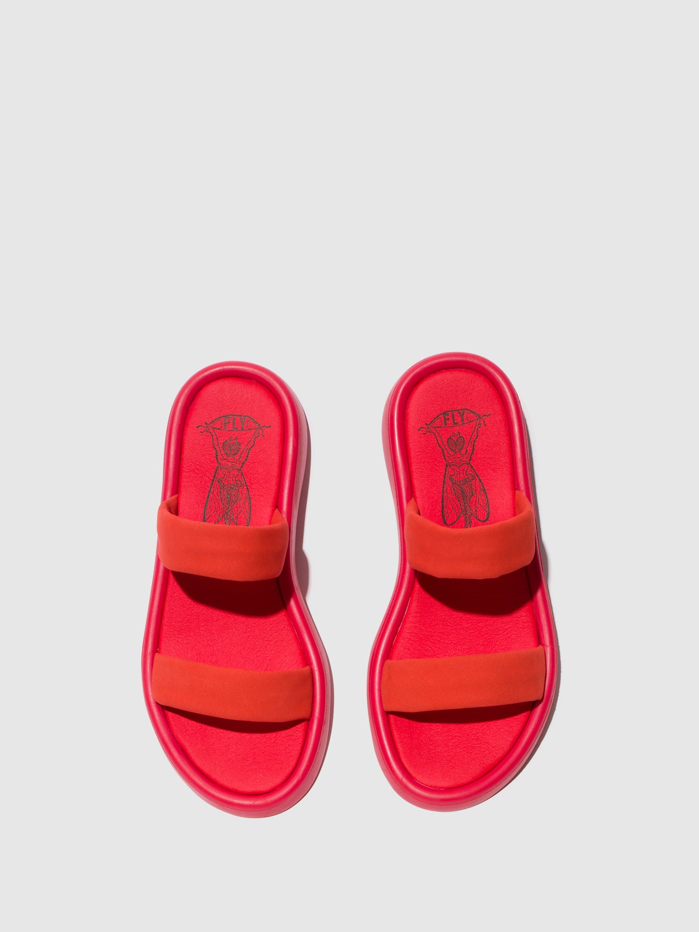 Devil Red Fly London Flat Sandals Women's Sandals | 023174GDR