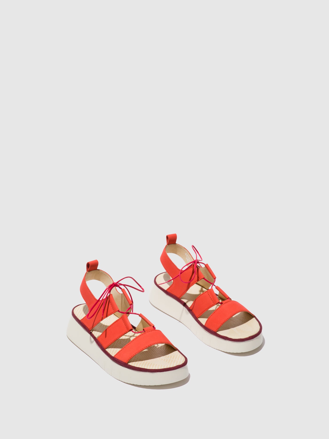 Devil Red Fly London Strappy Sandals Women's Sandals | 145936TGY