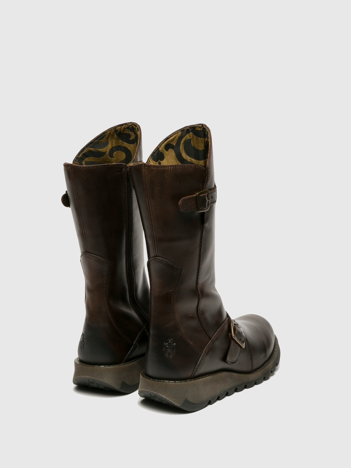 Dk Brown Fly London Buckle Boots MES 2 Women's Boots | 940723AGM