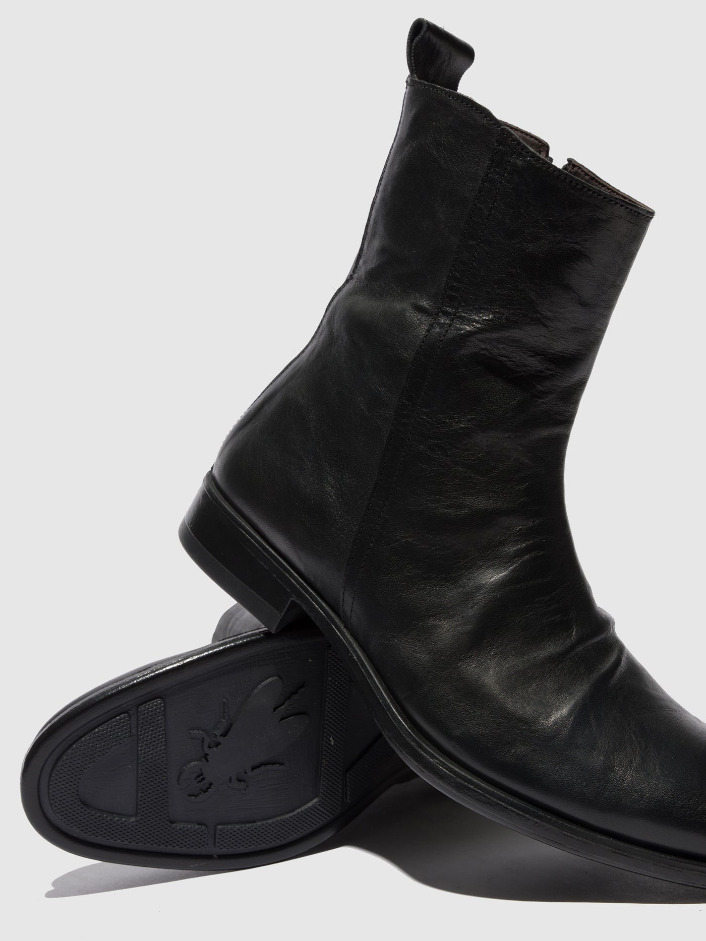 Estigma (Vegetal) Black Fly London Chelsea Boots Men's Ankle Boots | 179405NLF