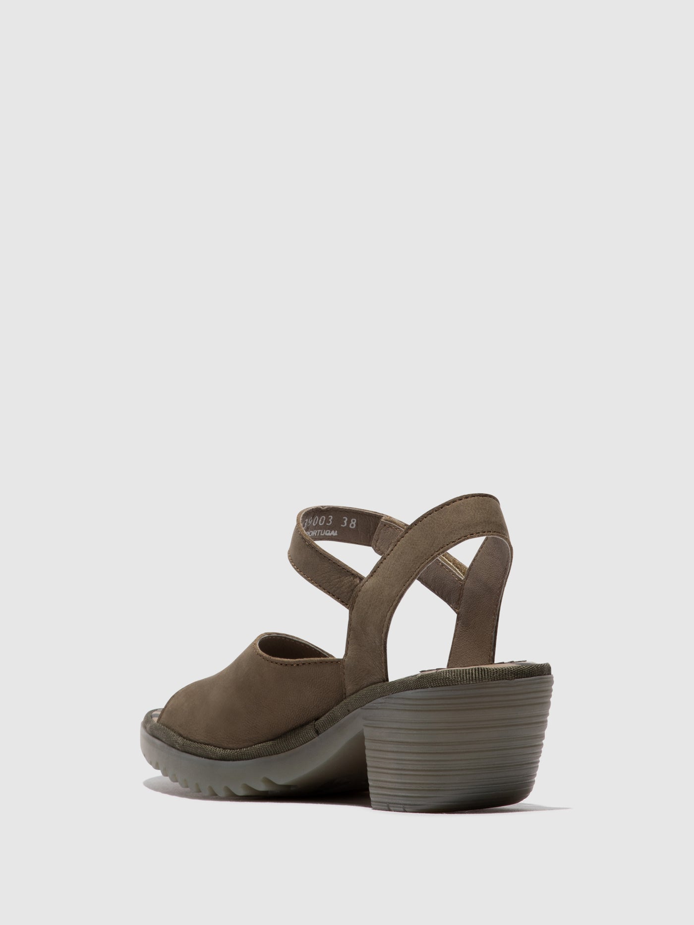 Khaki Fly London Sling-Back Sandals Women's Sandals | 278301ATG