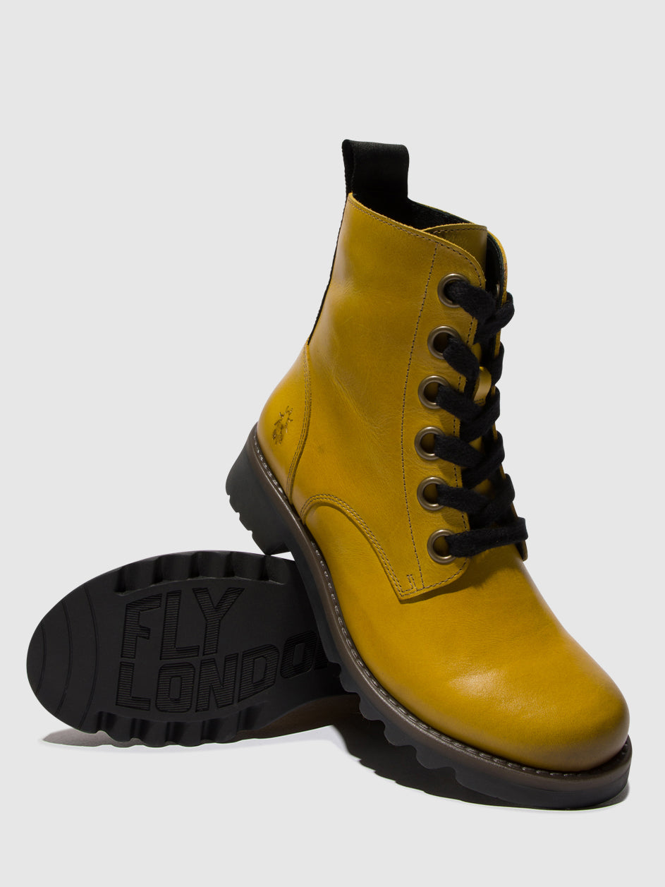 Mustard Fly London Lace-up Boots Women's Ankle Boots | 034251EXQ