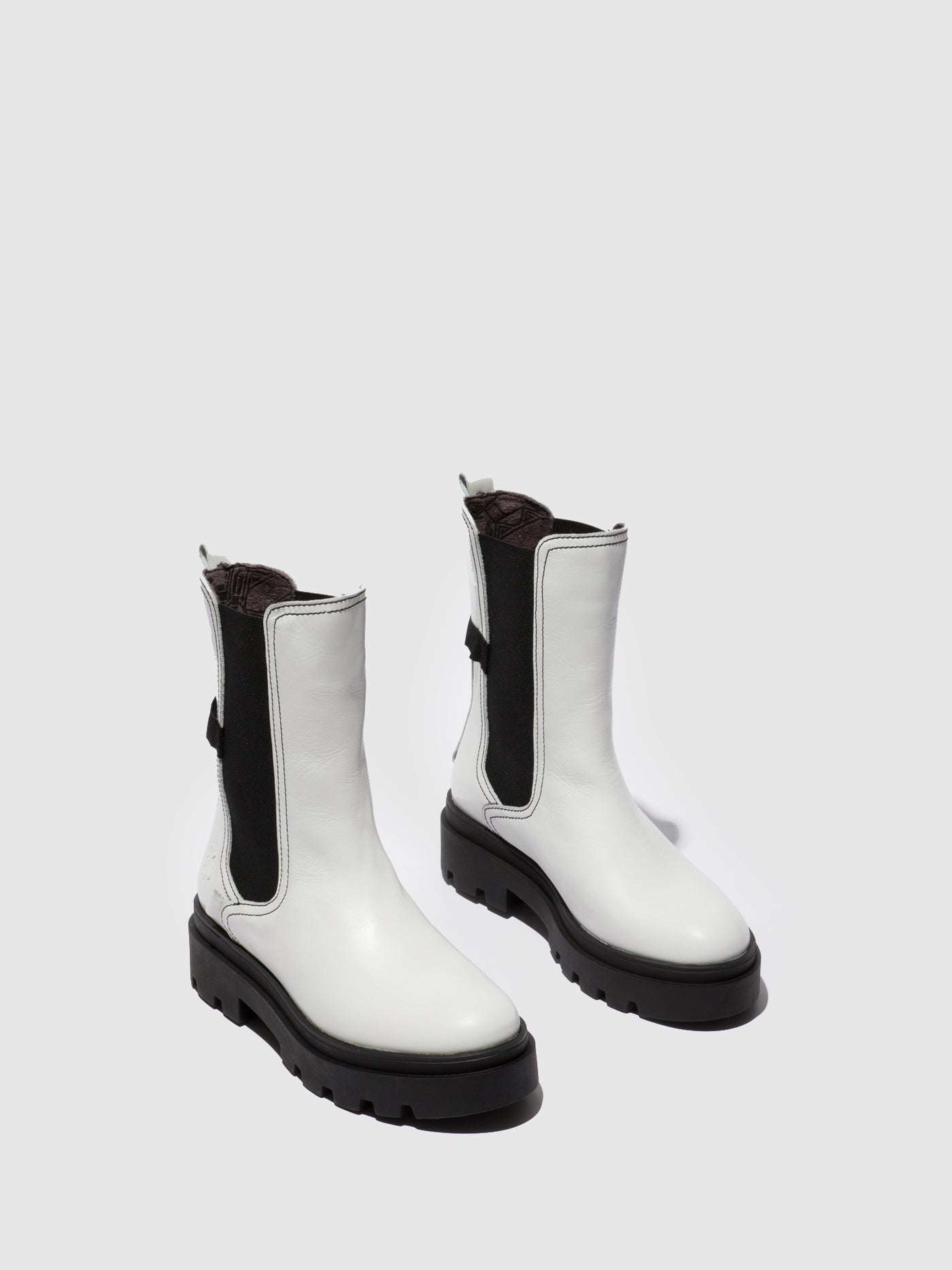 Nappa White Fly London Chelsea Boots Women's Boots | 367249XBD